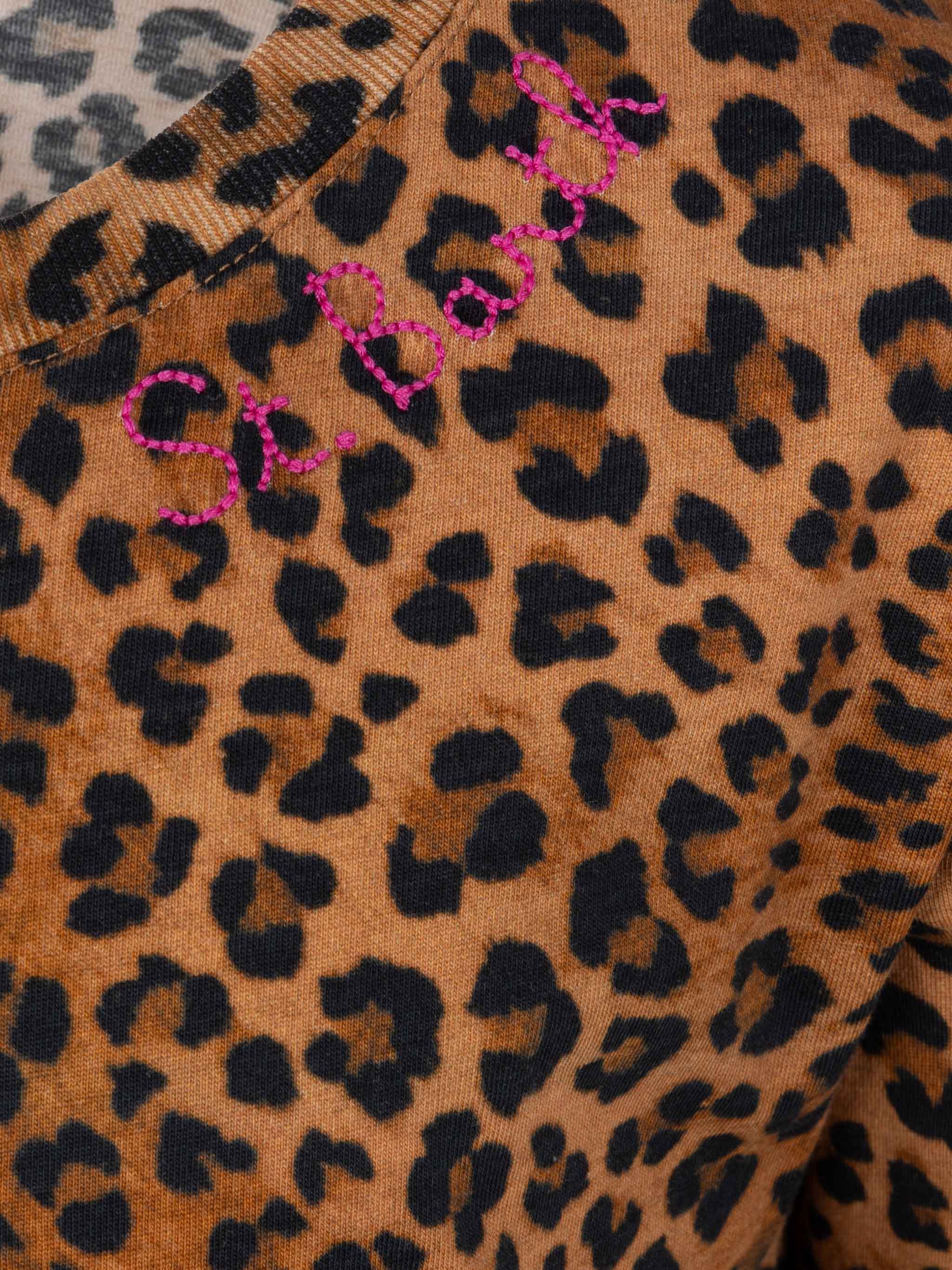 Abbey dress with fringes and animalier print - Image 4