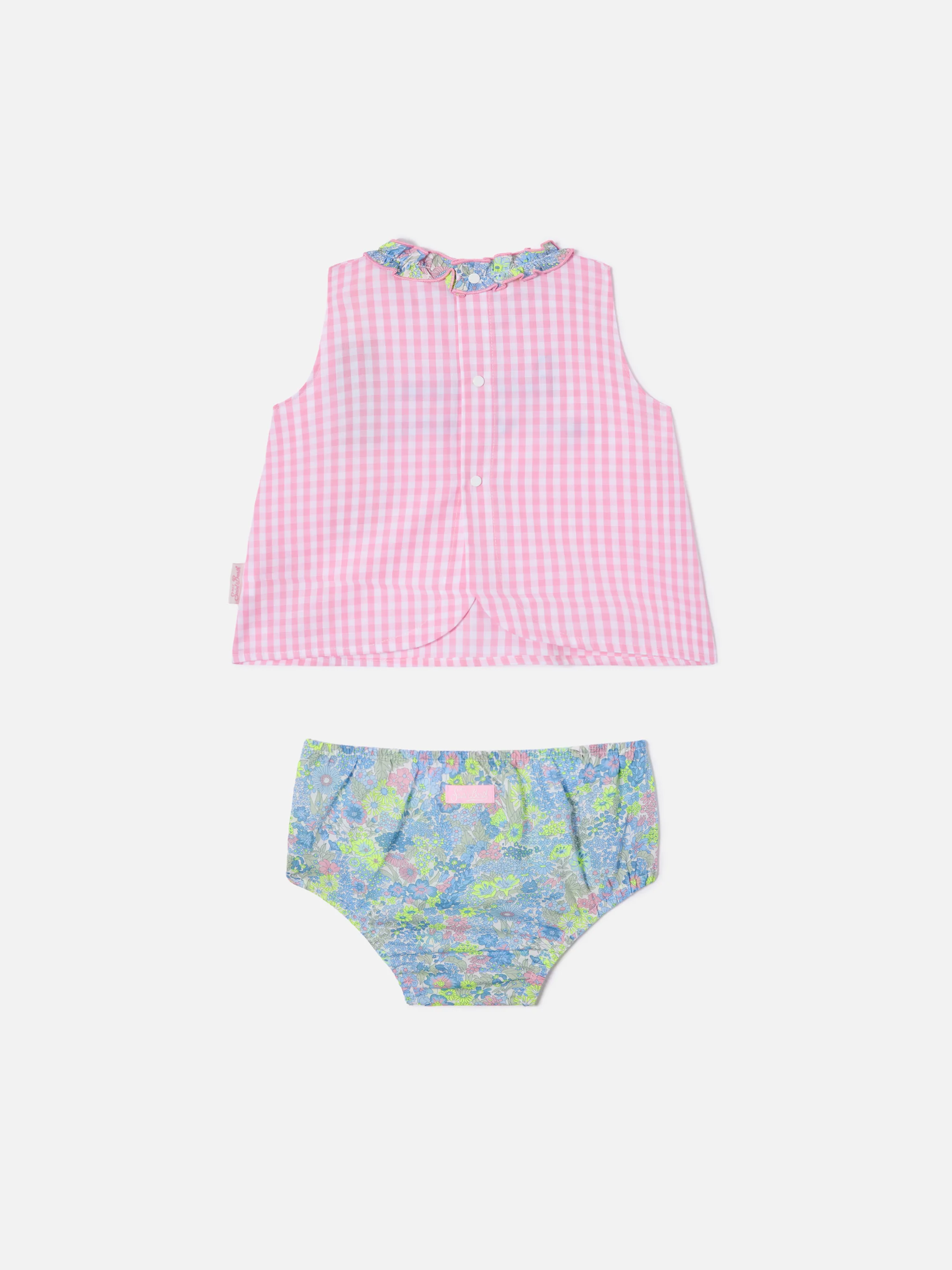 Abbie top and bloomer set with Principesse en vacances embroidery | Made with Liberty Fabric - Image 3