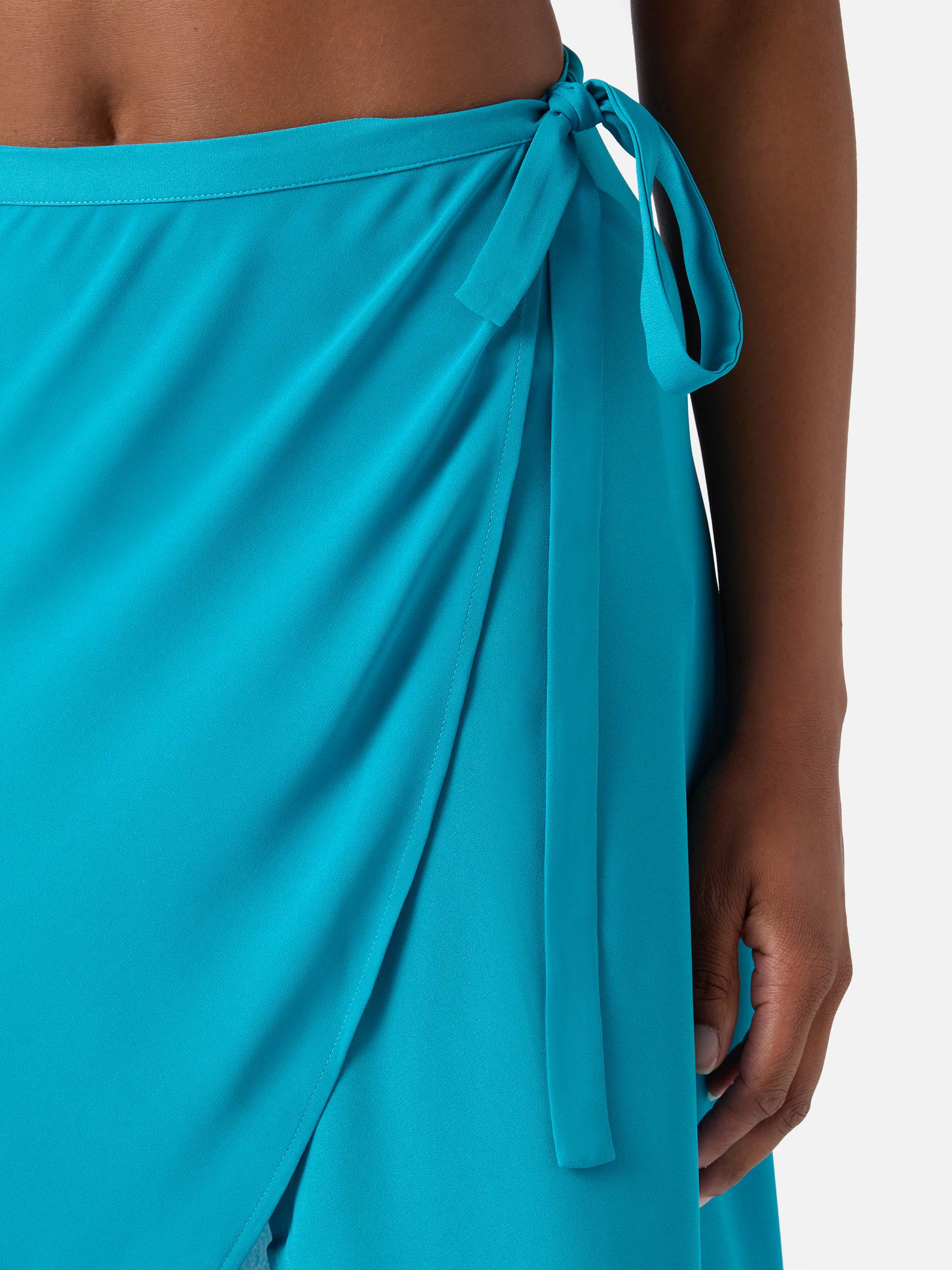 Aida short pareo in teal green - Image 2