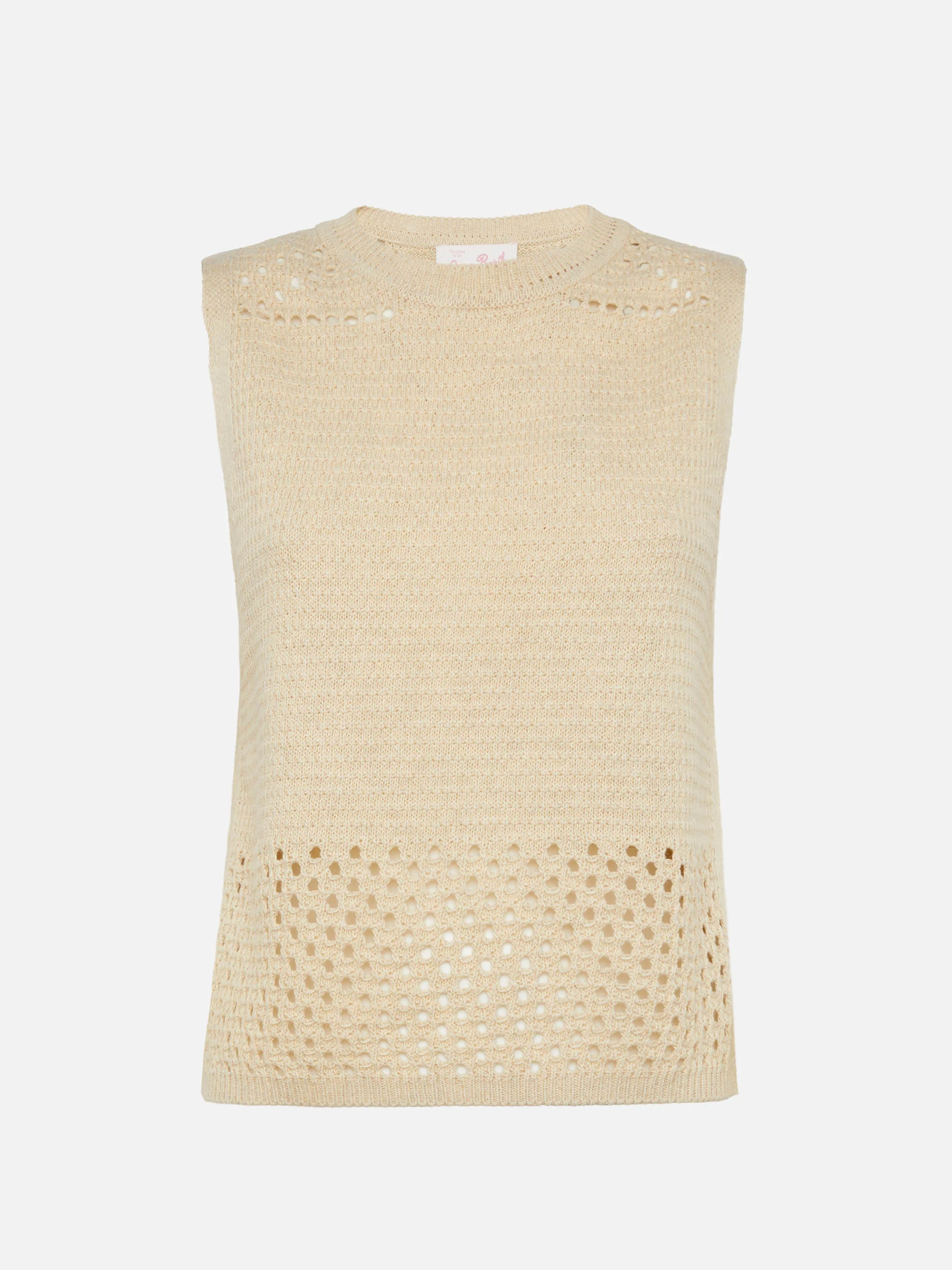 Aire beige crochet top