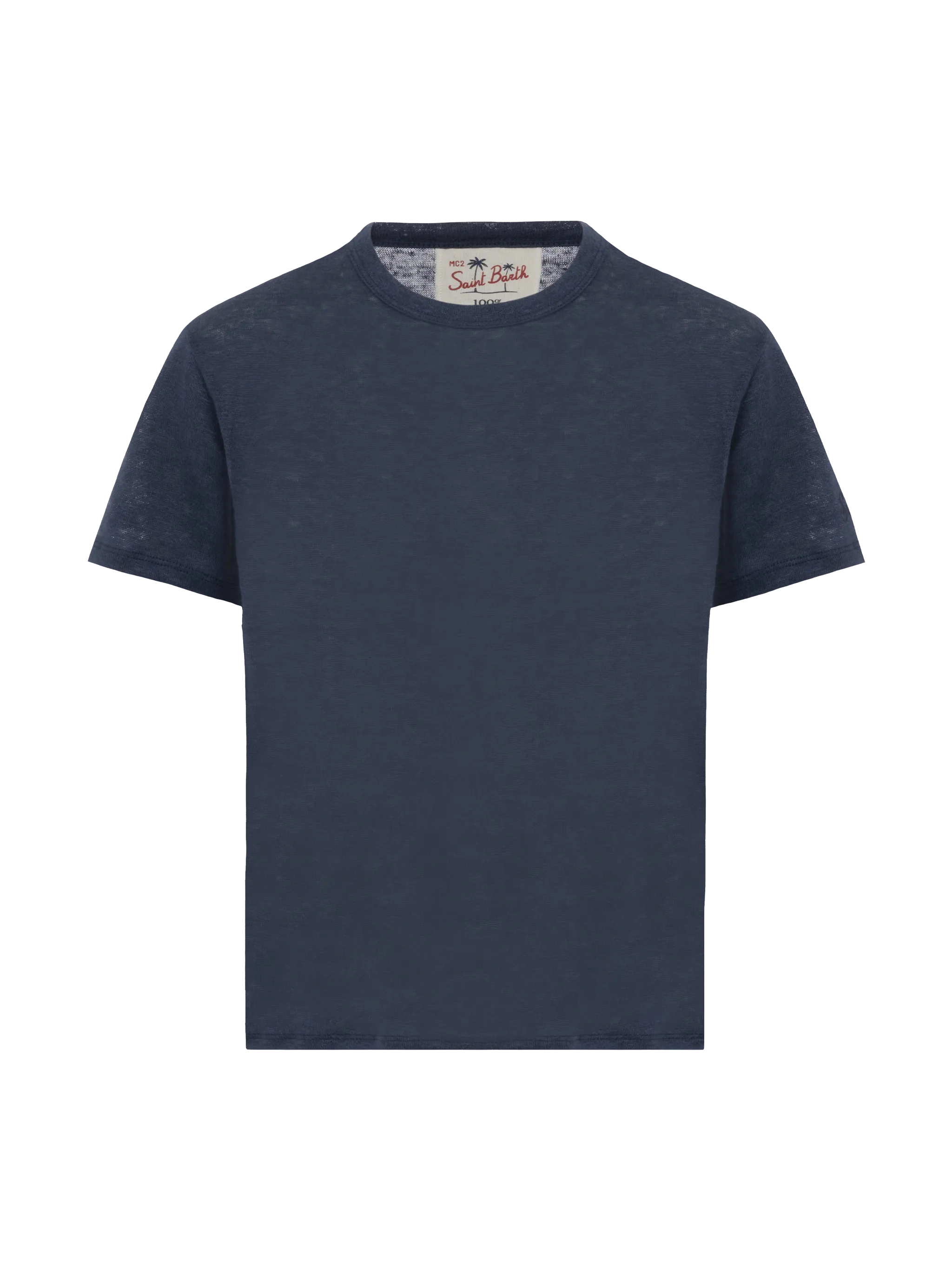 Alex kid navy blue linen jersey t-shirt