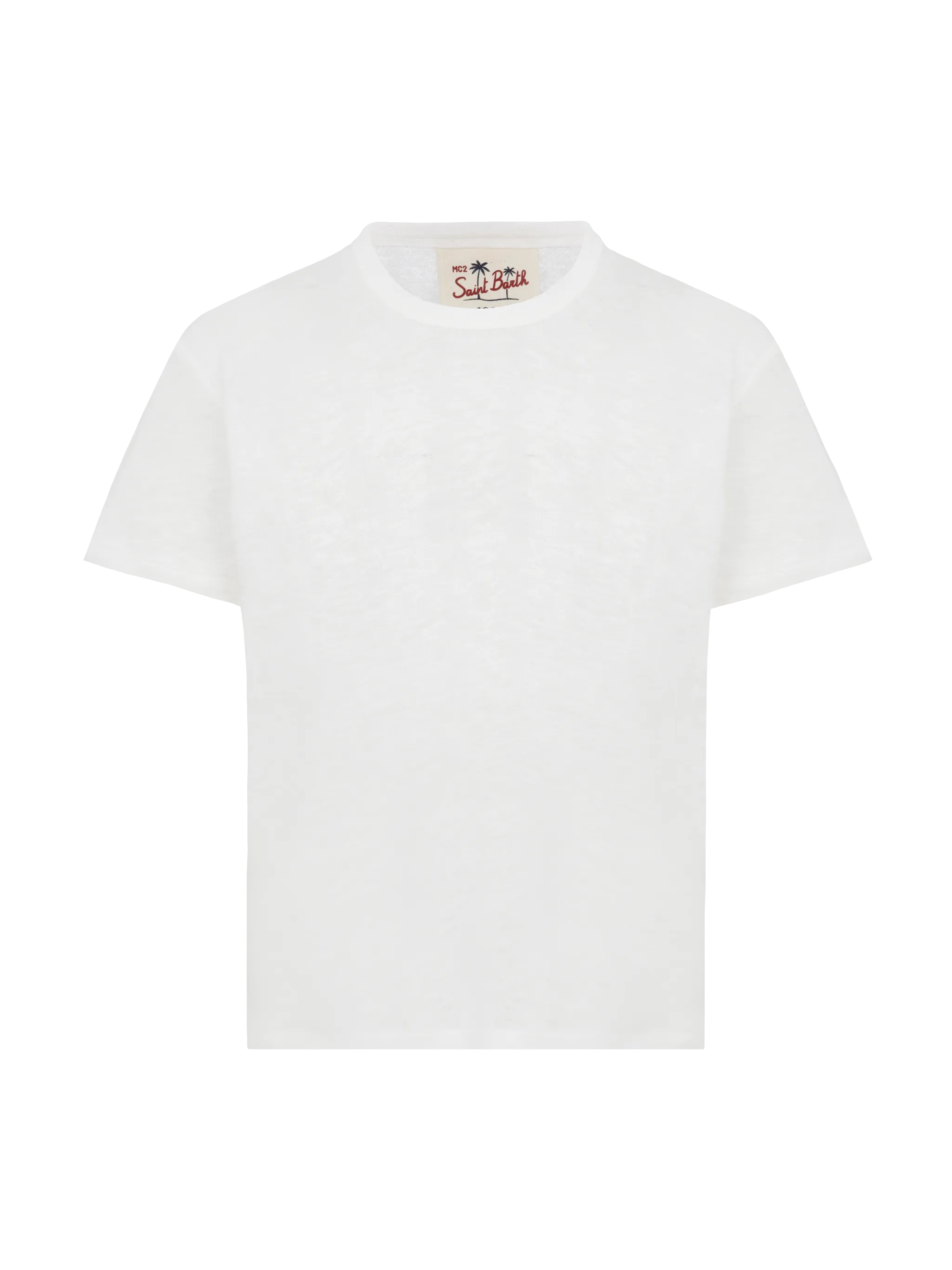Alex kid white linen jersey t-shirt