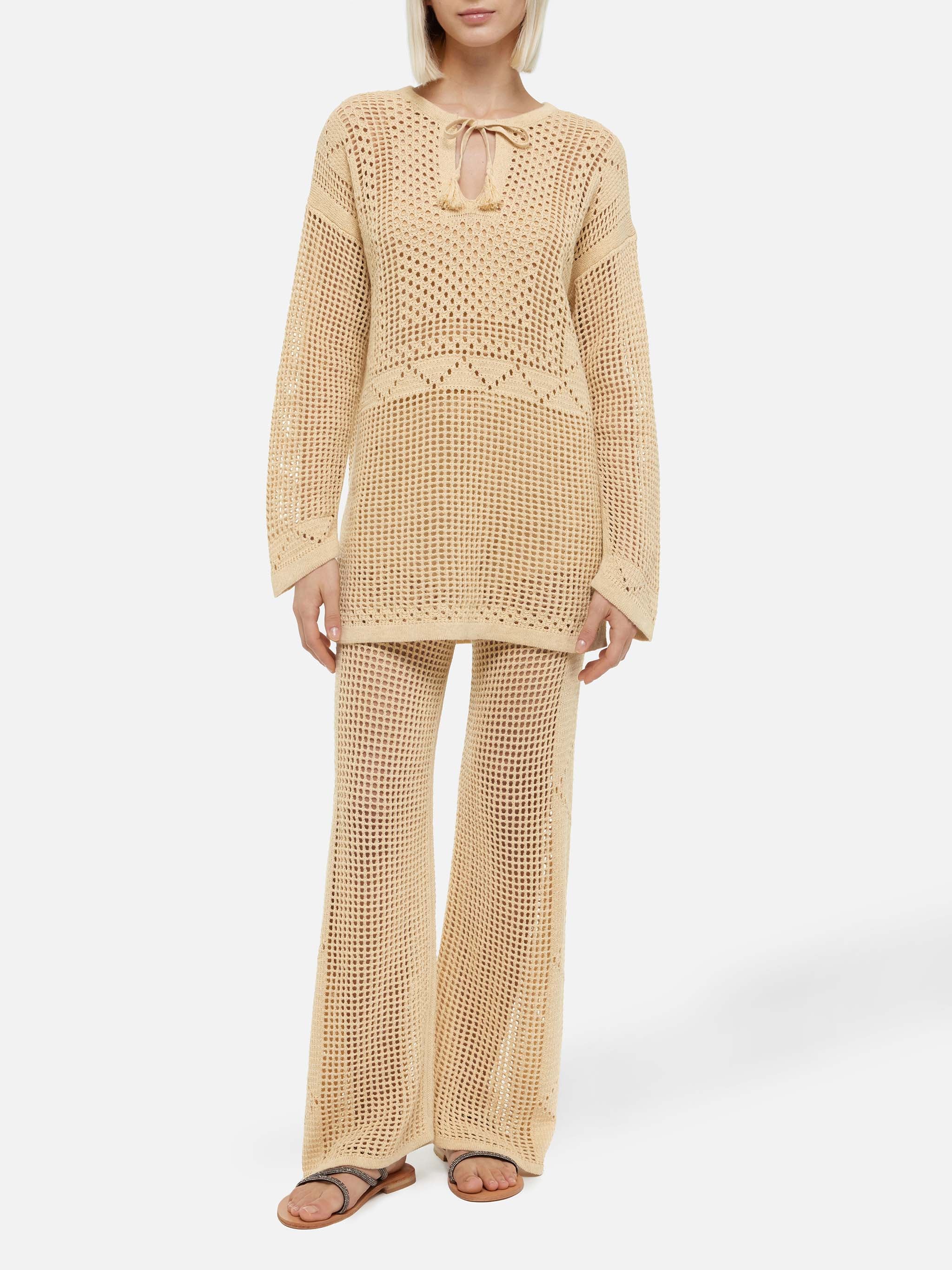 Alicia crochet mesh tunic - Image 3