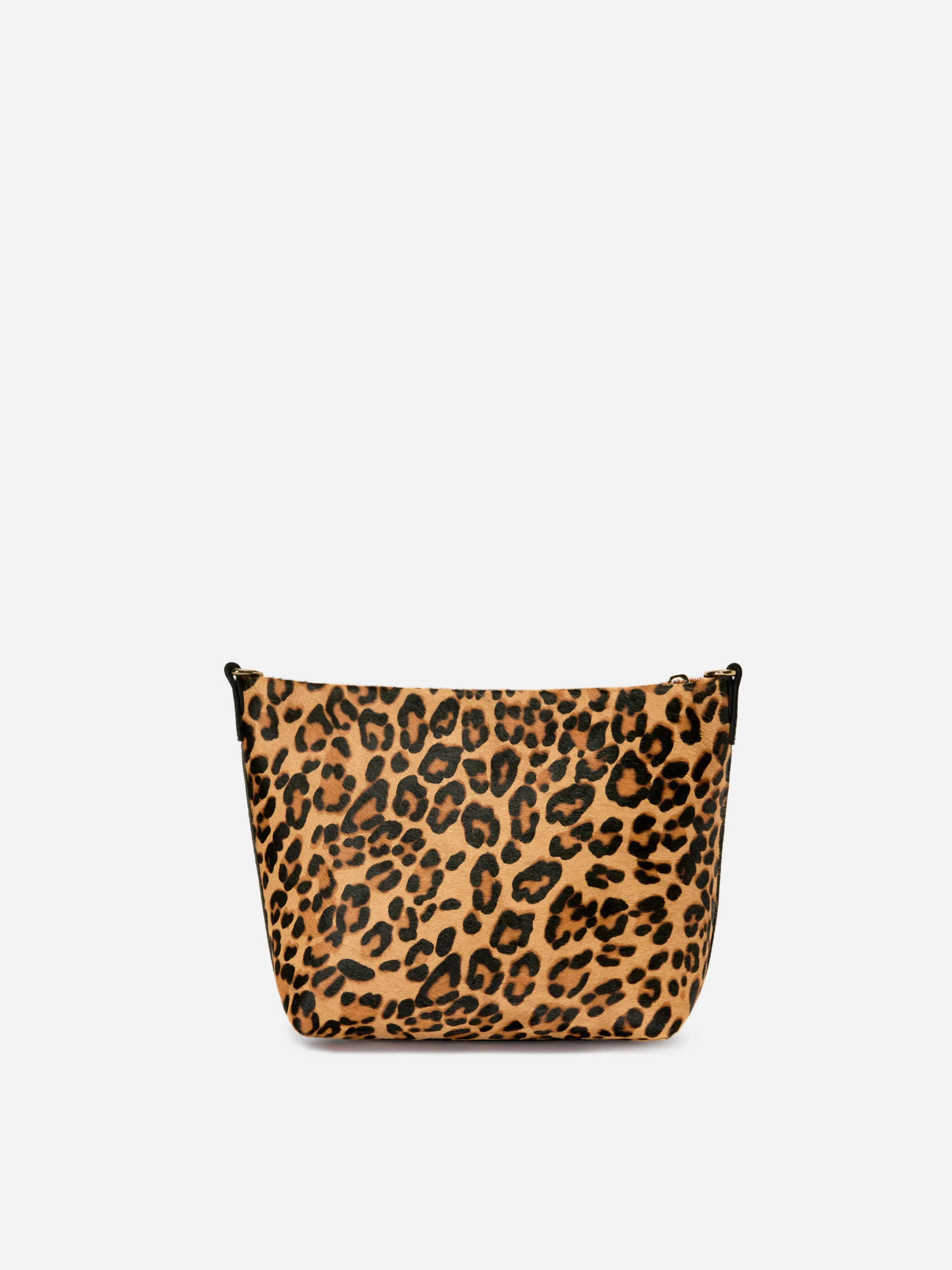 Aline bag in leopard print pony hair with metal logo plaque - Image 4