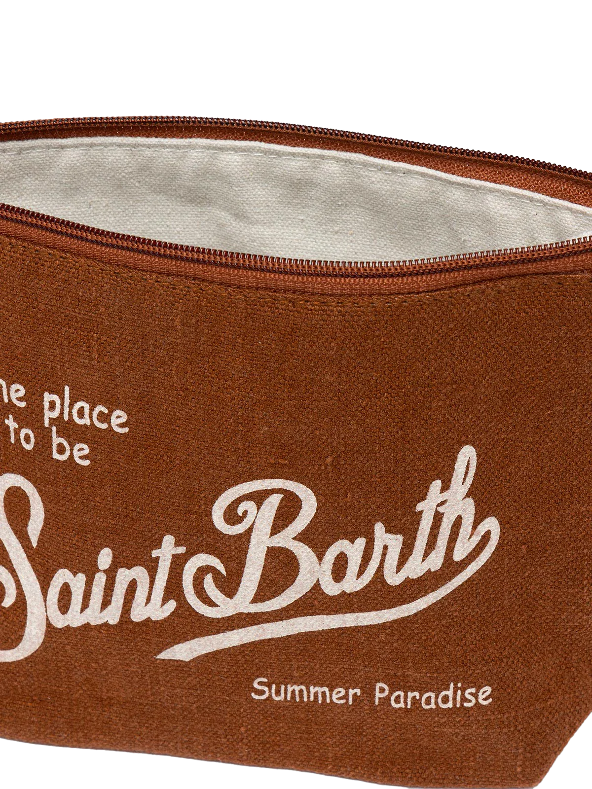 Aline brown linen pochette - Image 3