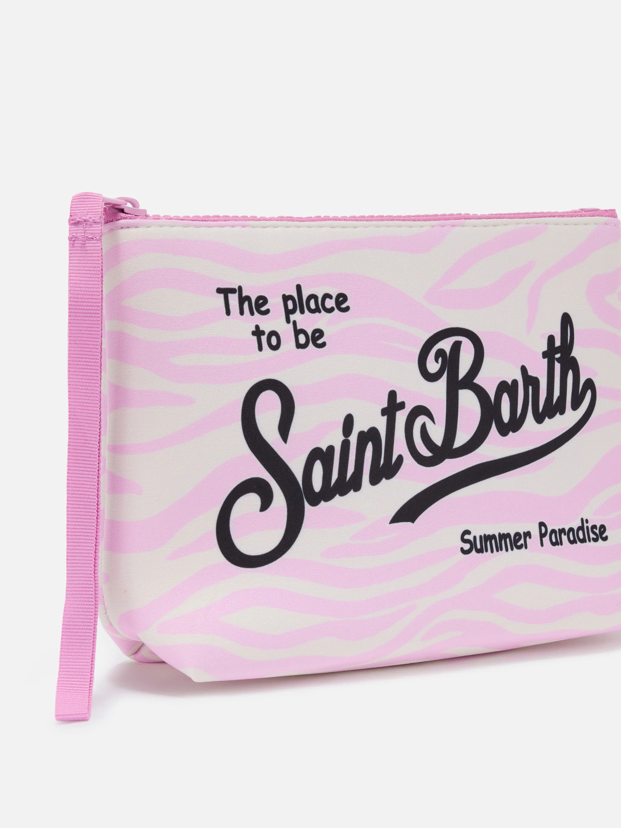 Aline scuba pouch with pink zebra print - Image 2