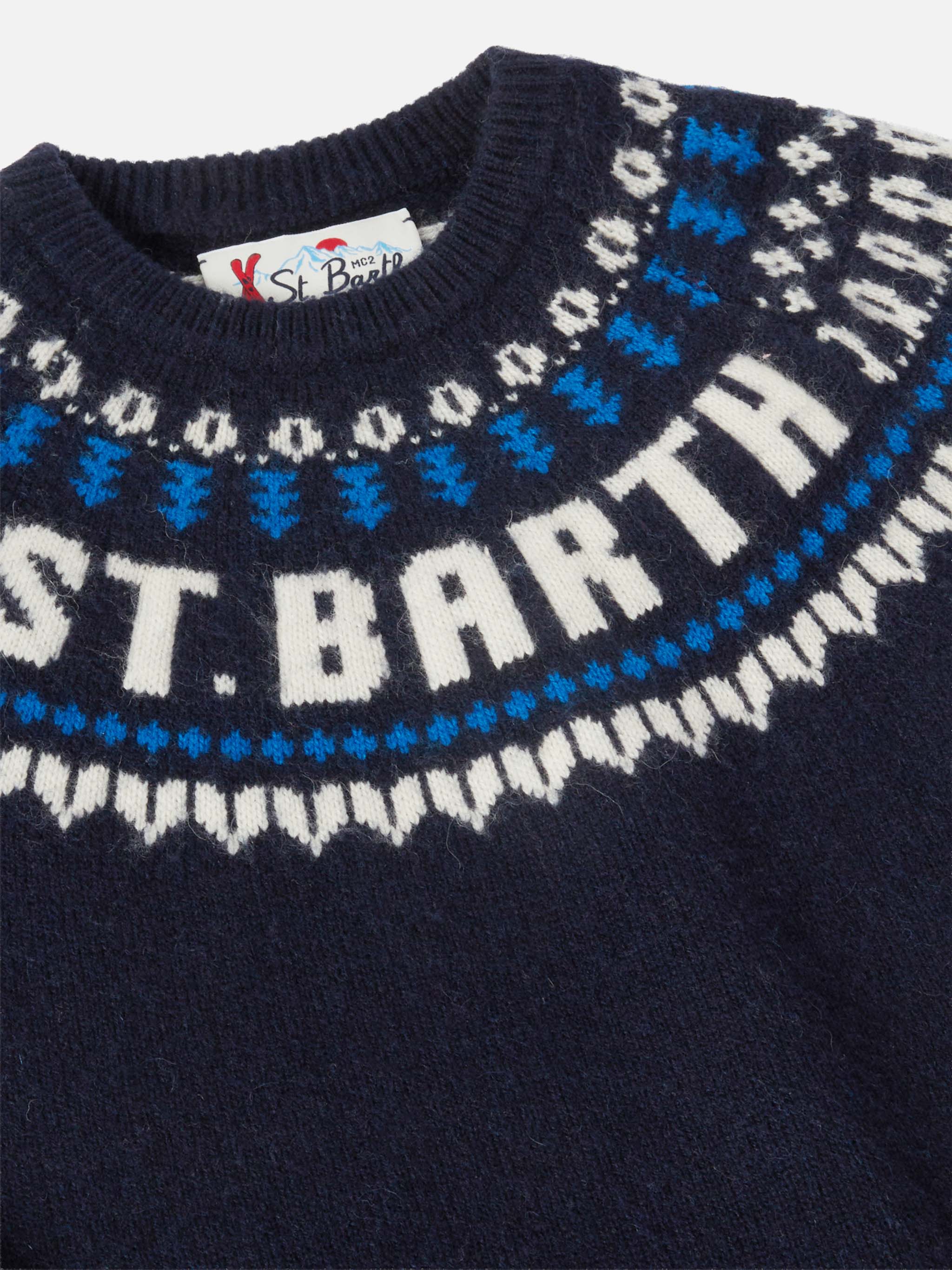 Alpaca sweater Douglas with fair-isle jacquard - Image 2