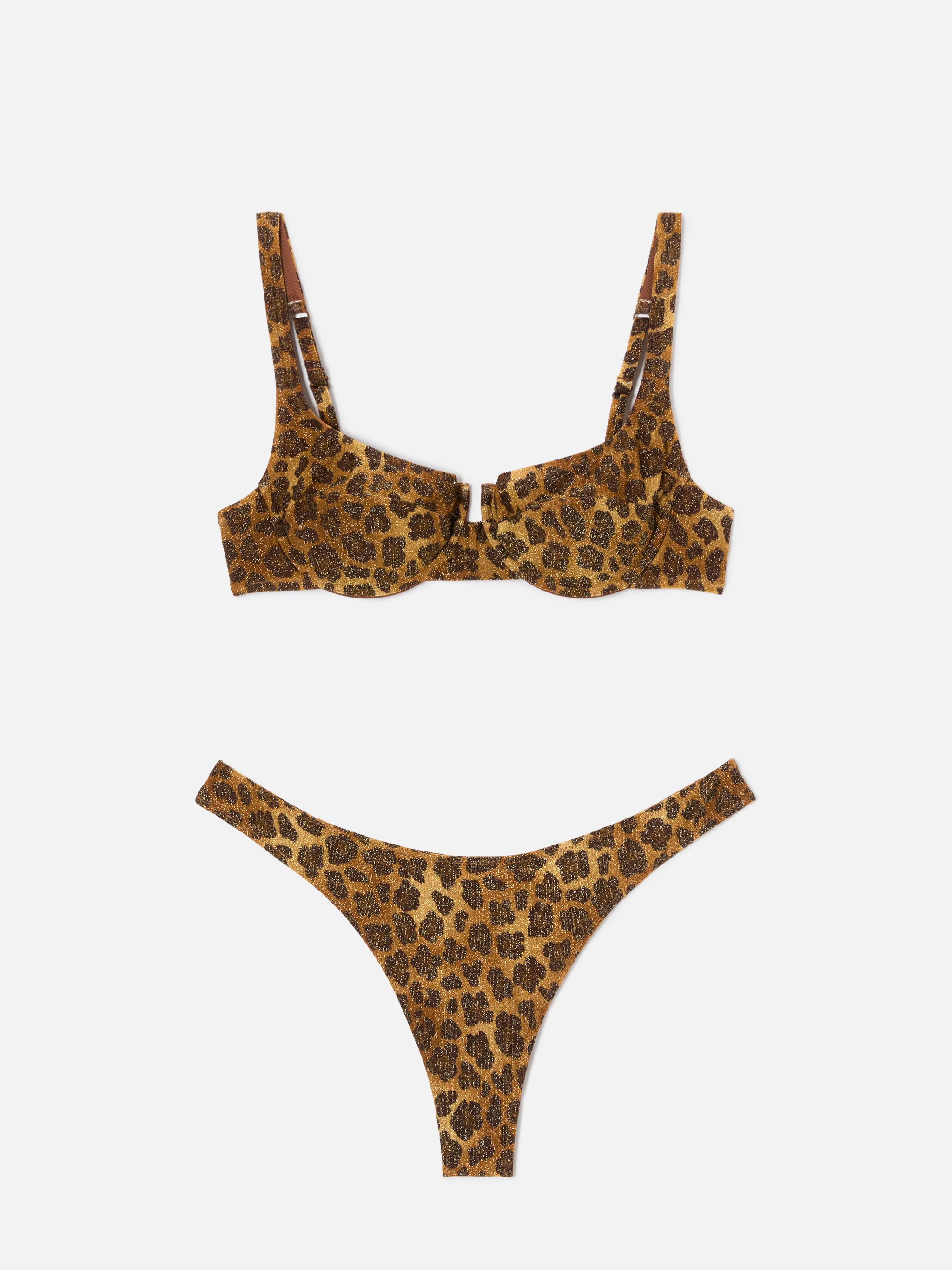 Amira Naomi animalier lurex bikini