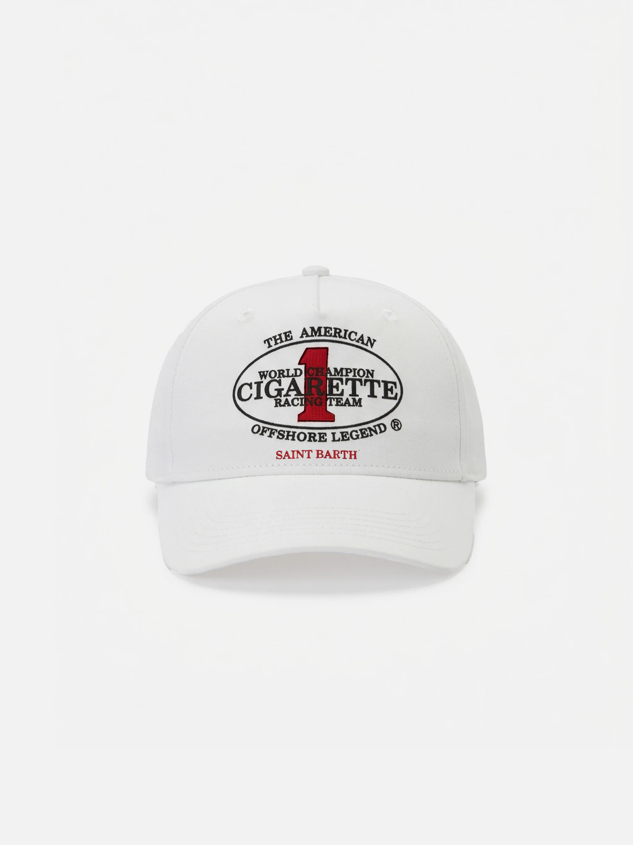 Baseball cap with visor in white with Cigarette embroidery | CIGARETTE SPECIAL EDITION