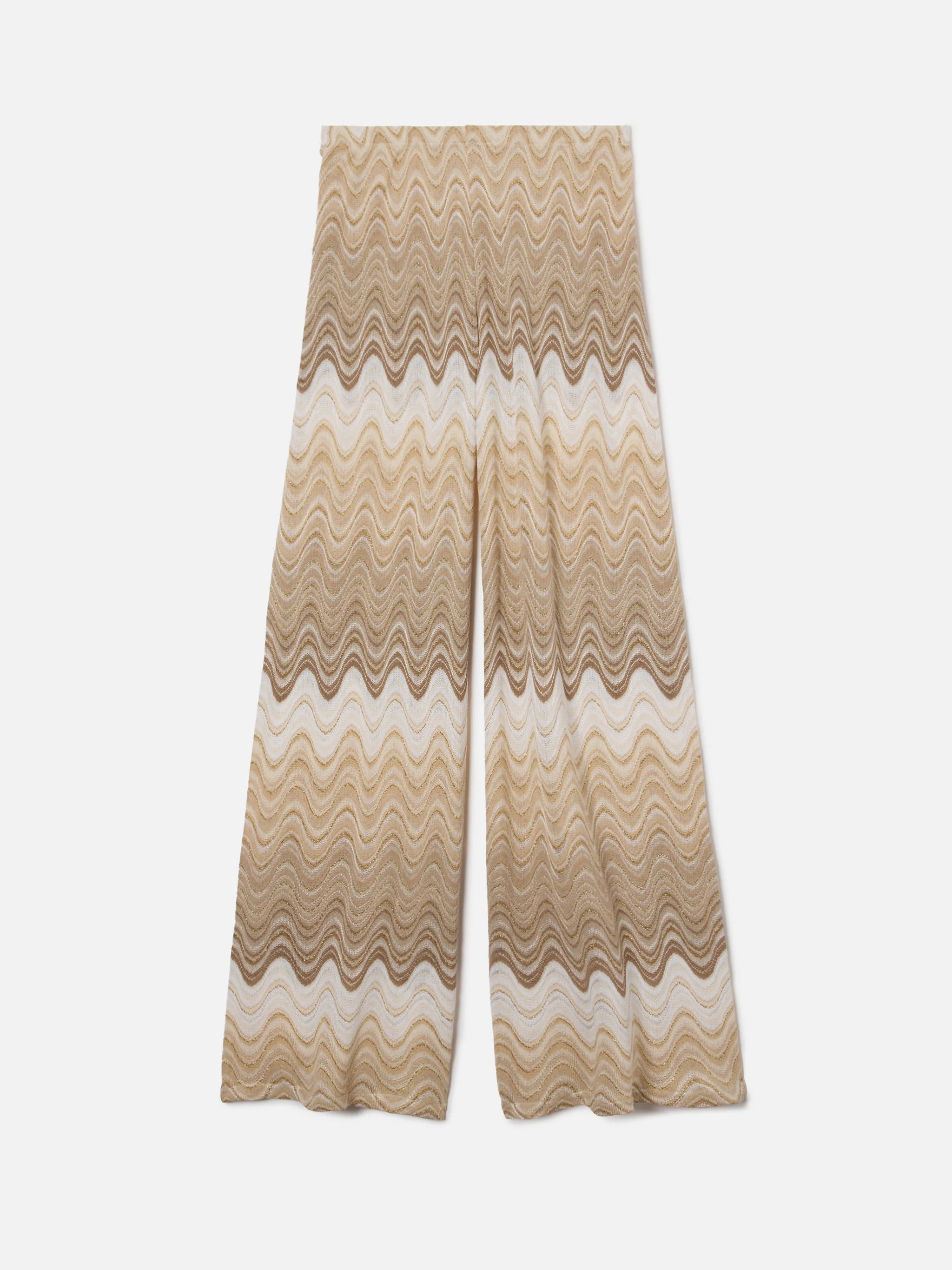 Beige Amalia degradé raschel long trousers - Image 5
