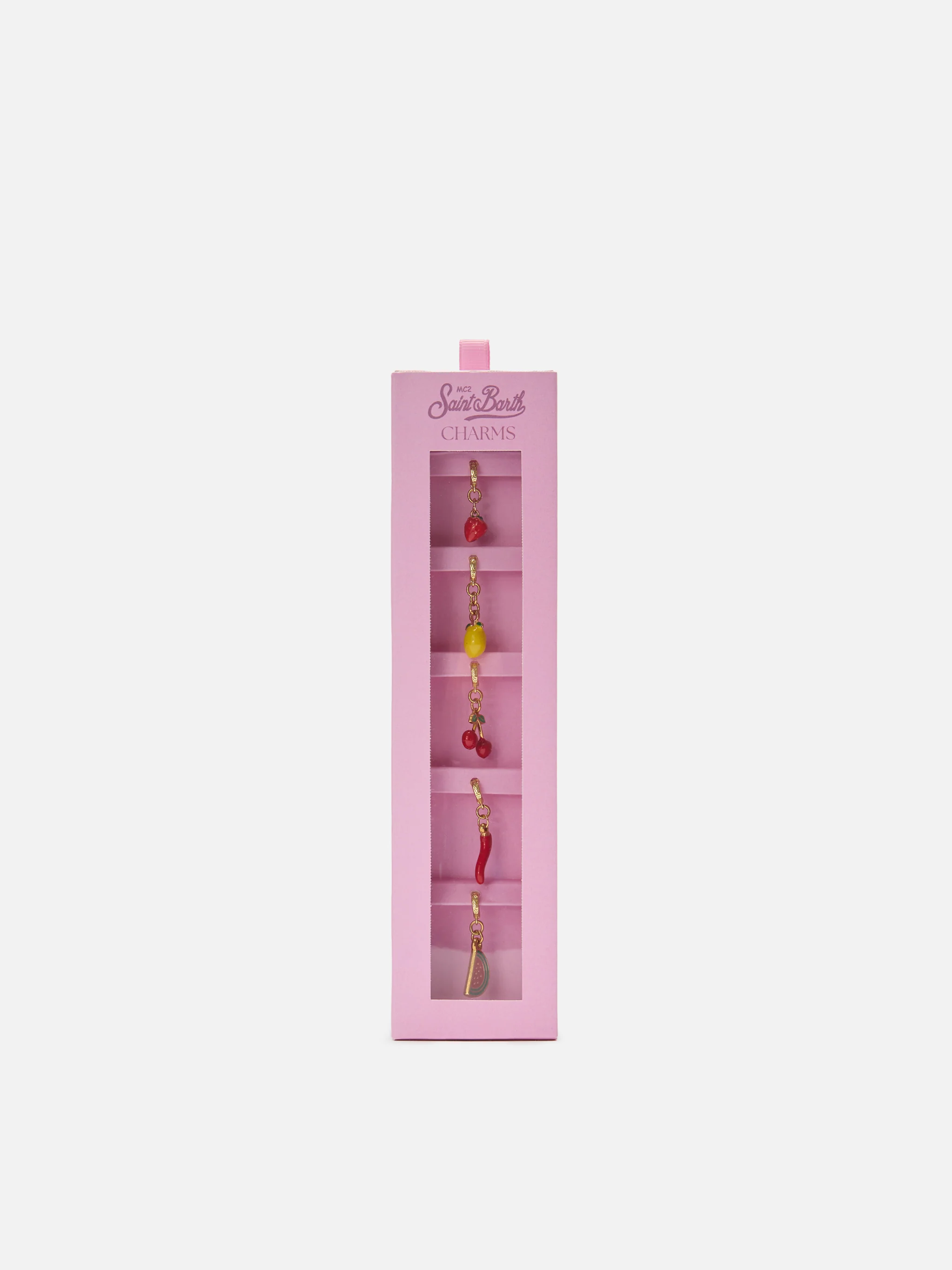 Bikini charms set with fruit-shaped pendants