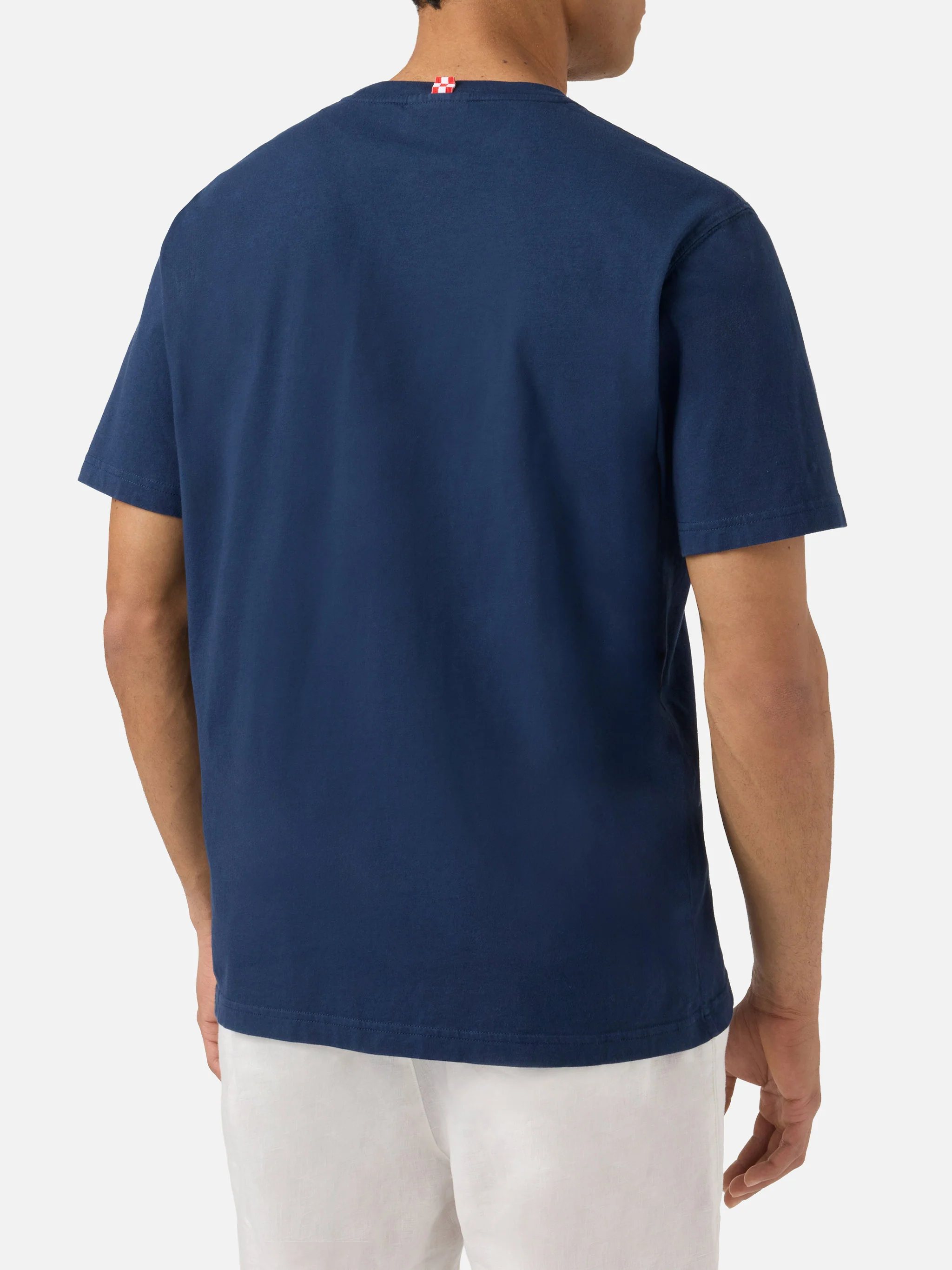 Blue Portofino T-shirt with Lupo Di Mare embroidery | Special Edition - Image 5