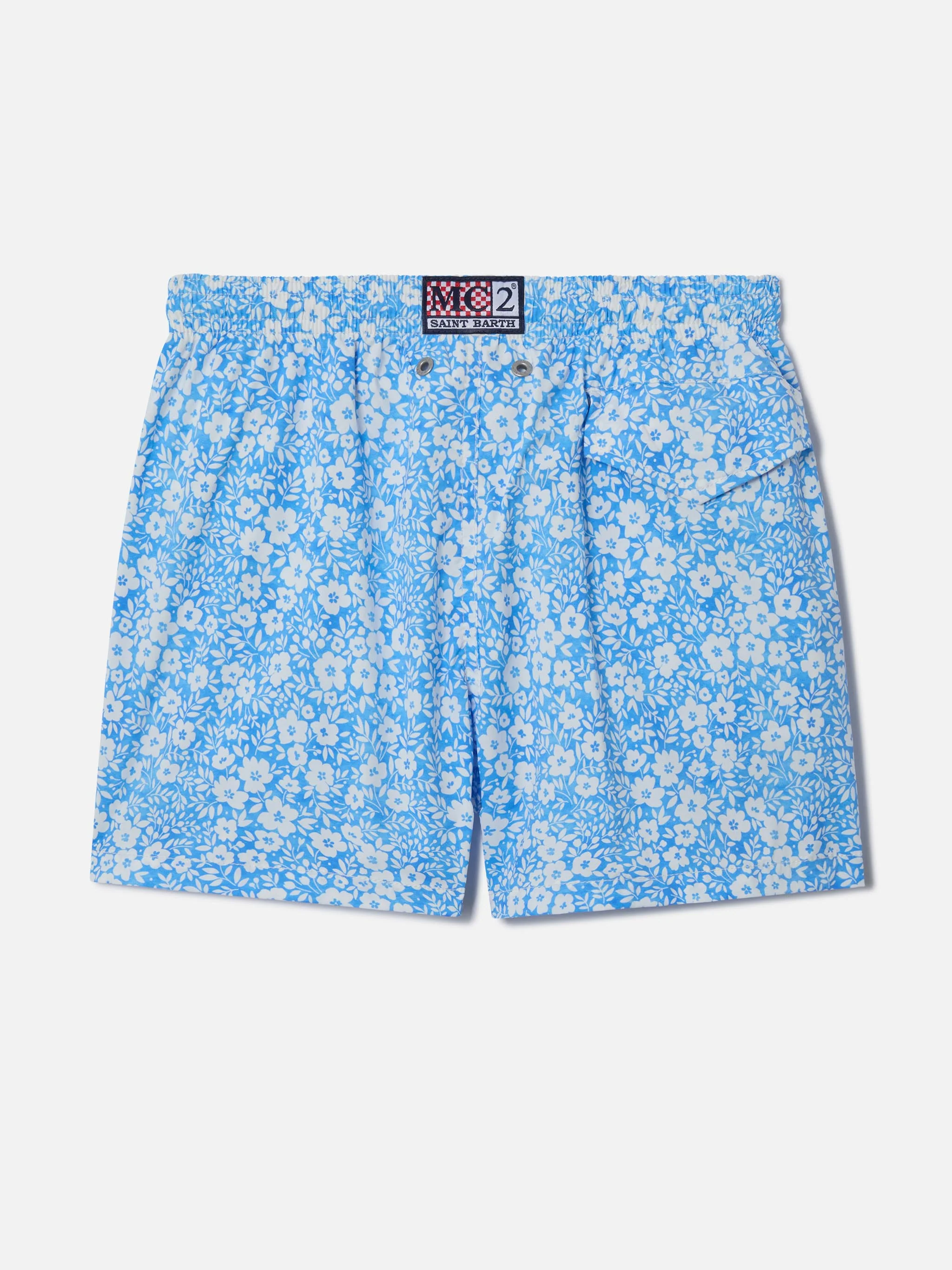Comfort Light classic stretch swim shorts with flower print - Image 2