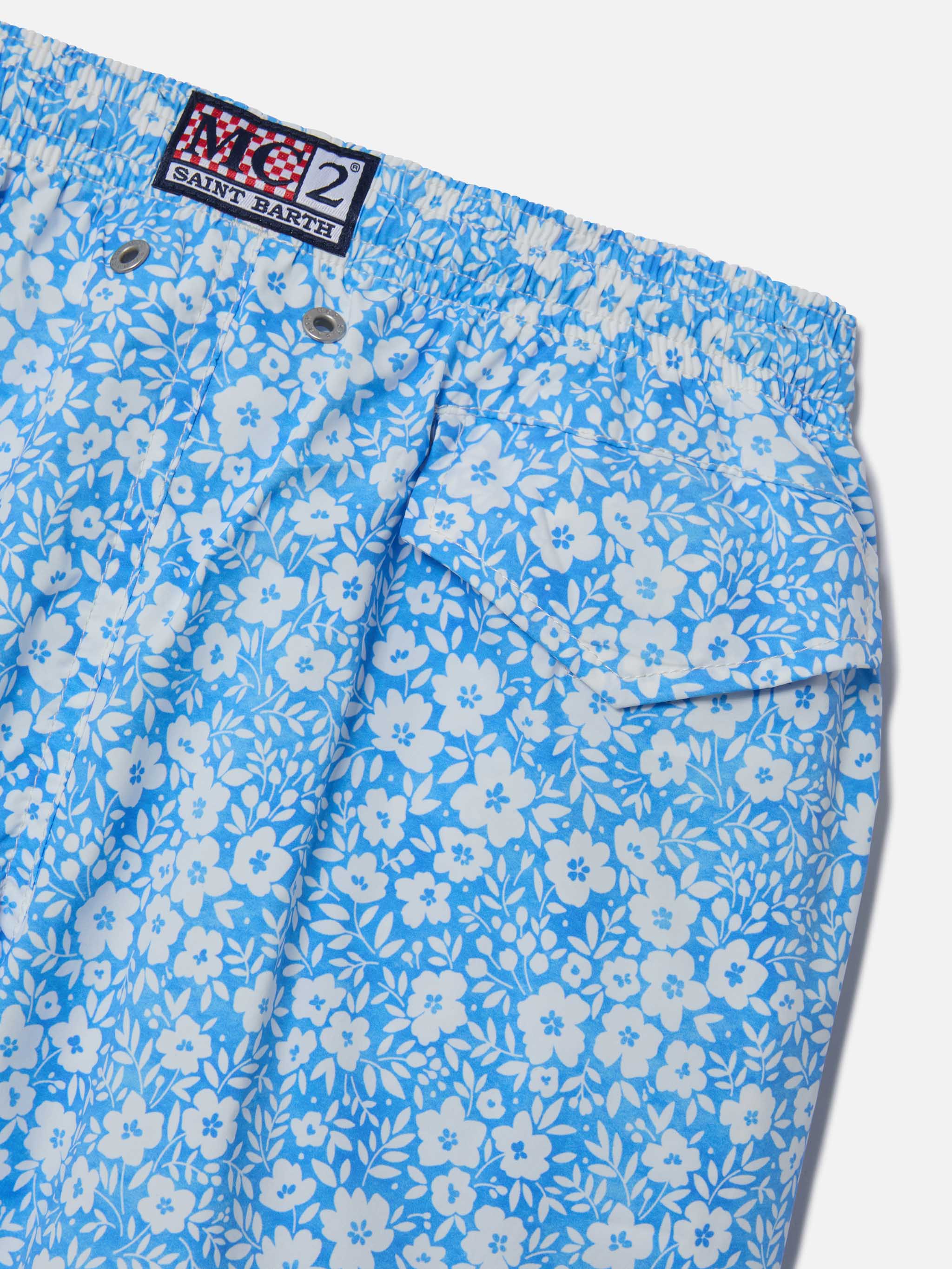 Comfort Light classic stretch swim shorts with flower print - Image 3