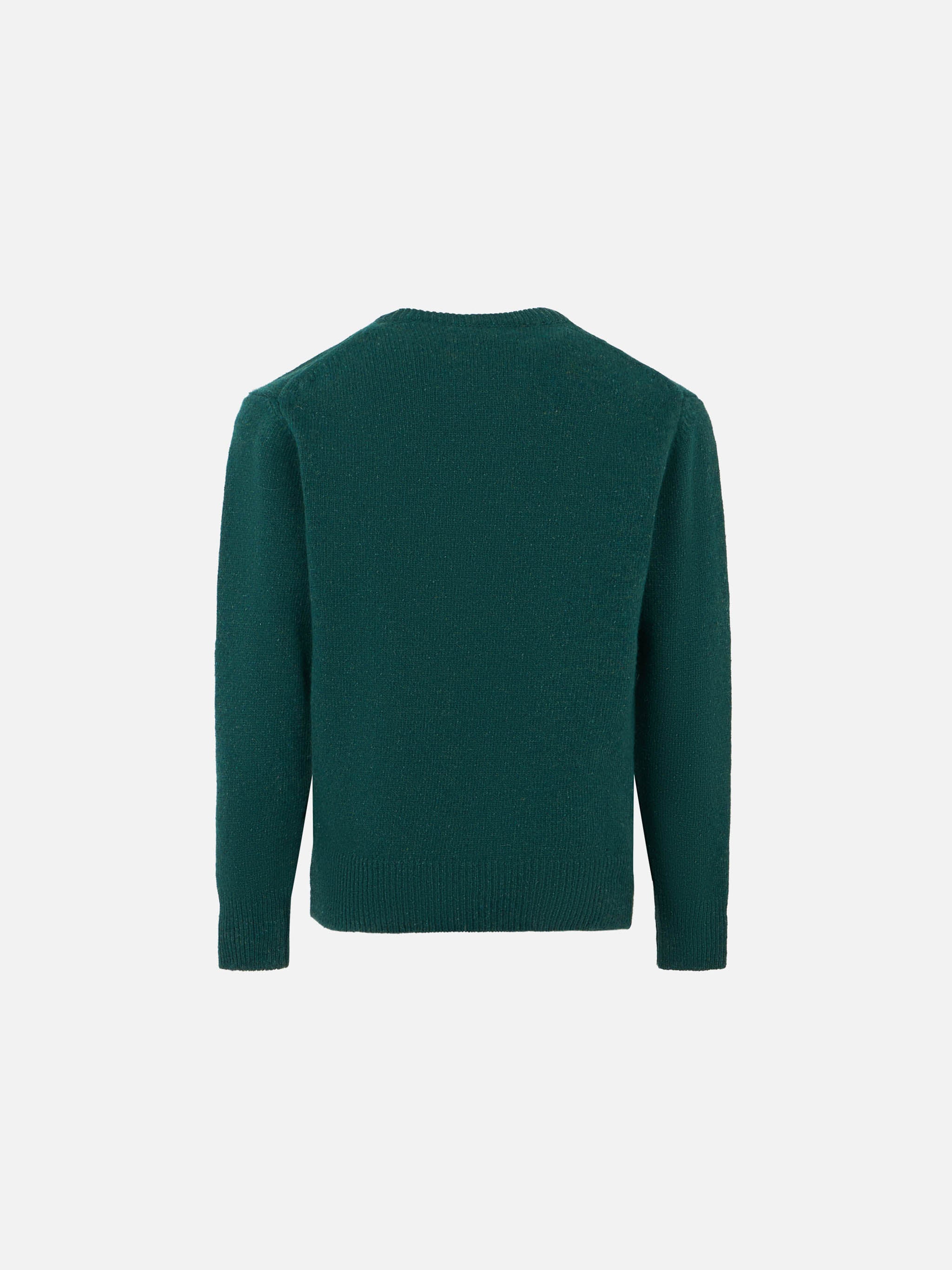 Boy crewneck donegal sweater with country dog jacquard - Image 3