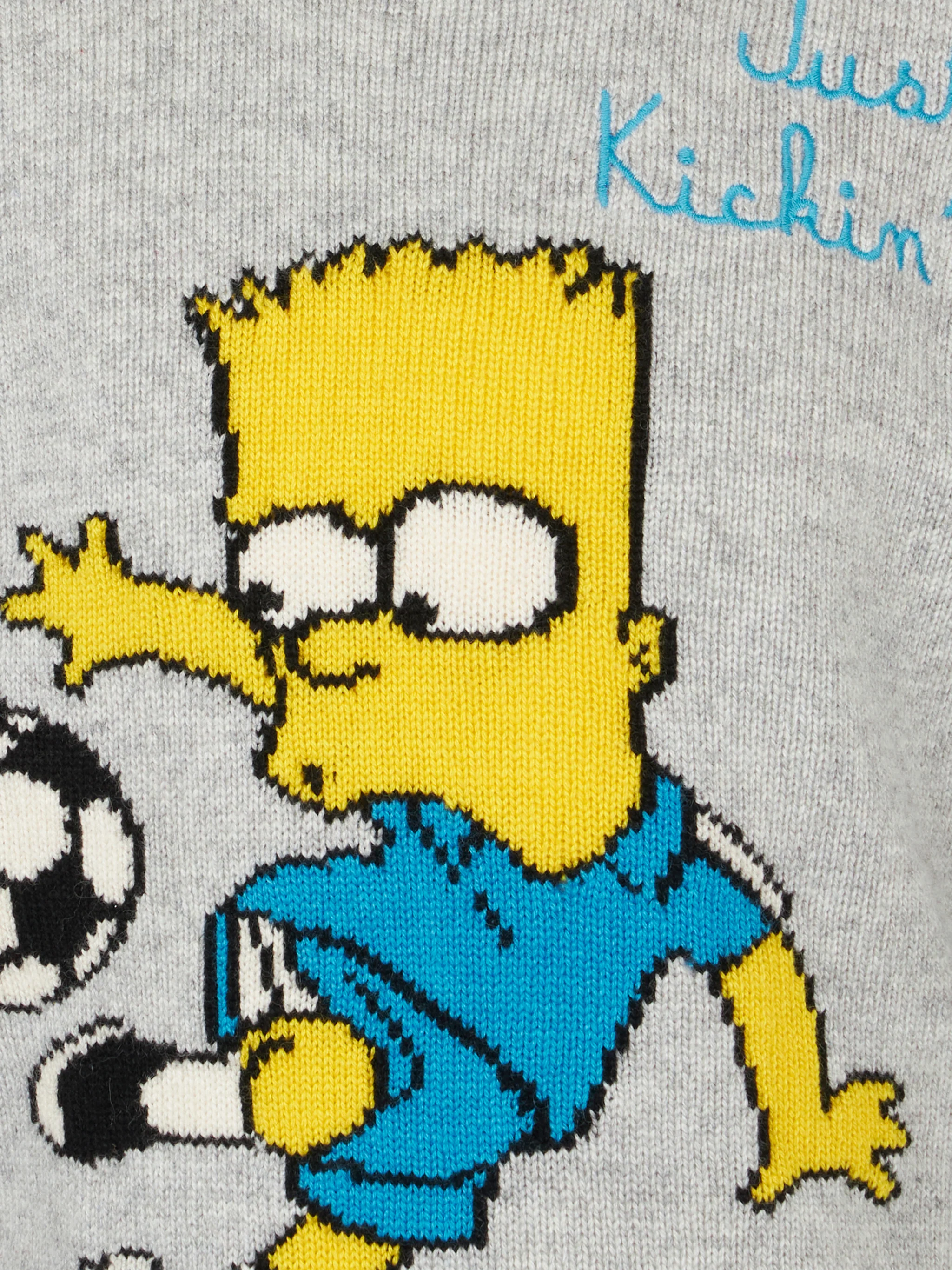 Boy crewneck sweater with Bart Simpson print |THE SIMPSON SPECIAL EDITION - Image 2