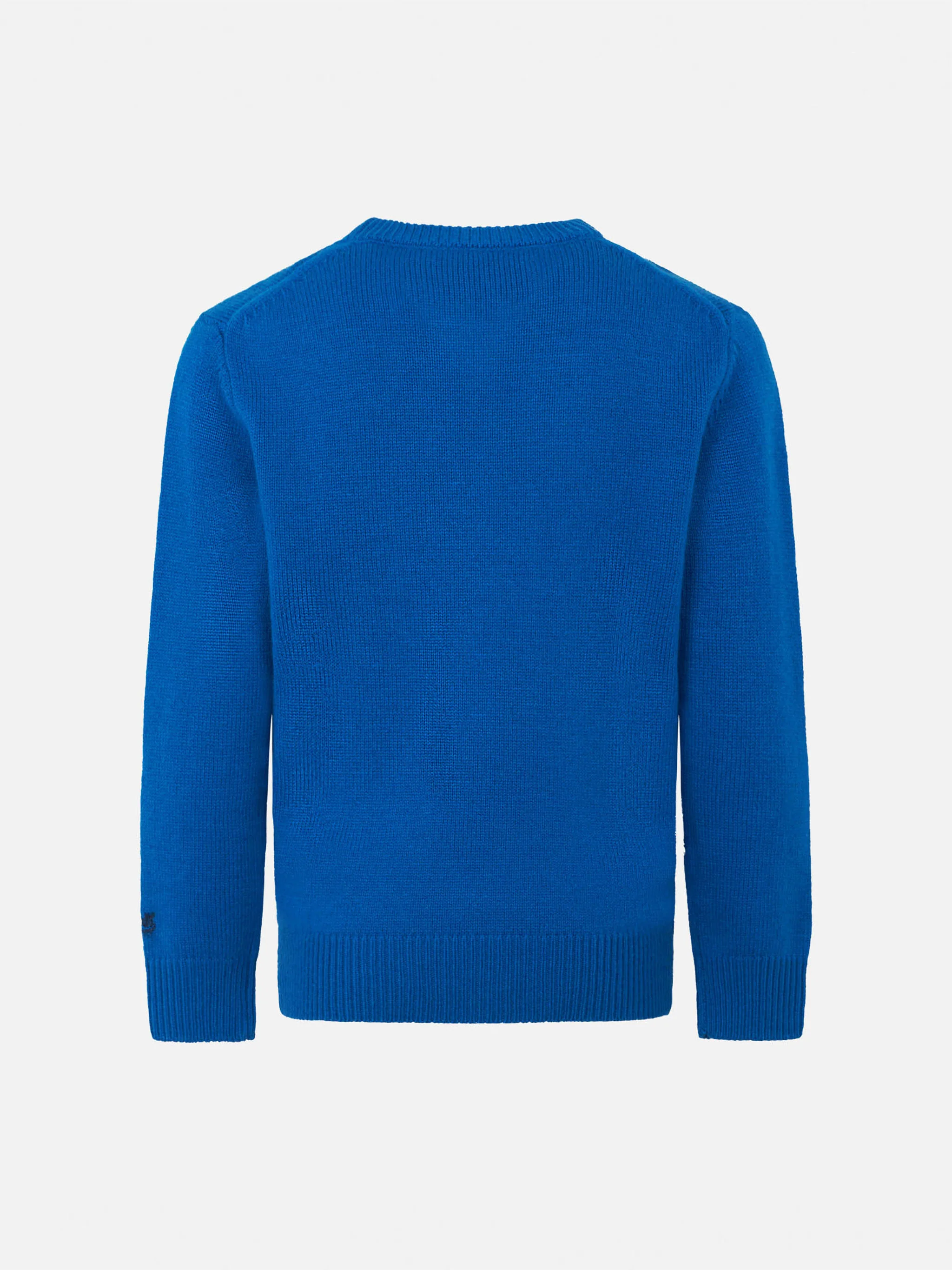 Boy crewneck sweater with Snoopy padel jacquard | SNOOPY - PEANUTS™ SPECIAL EDITION - Image 2