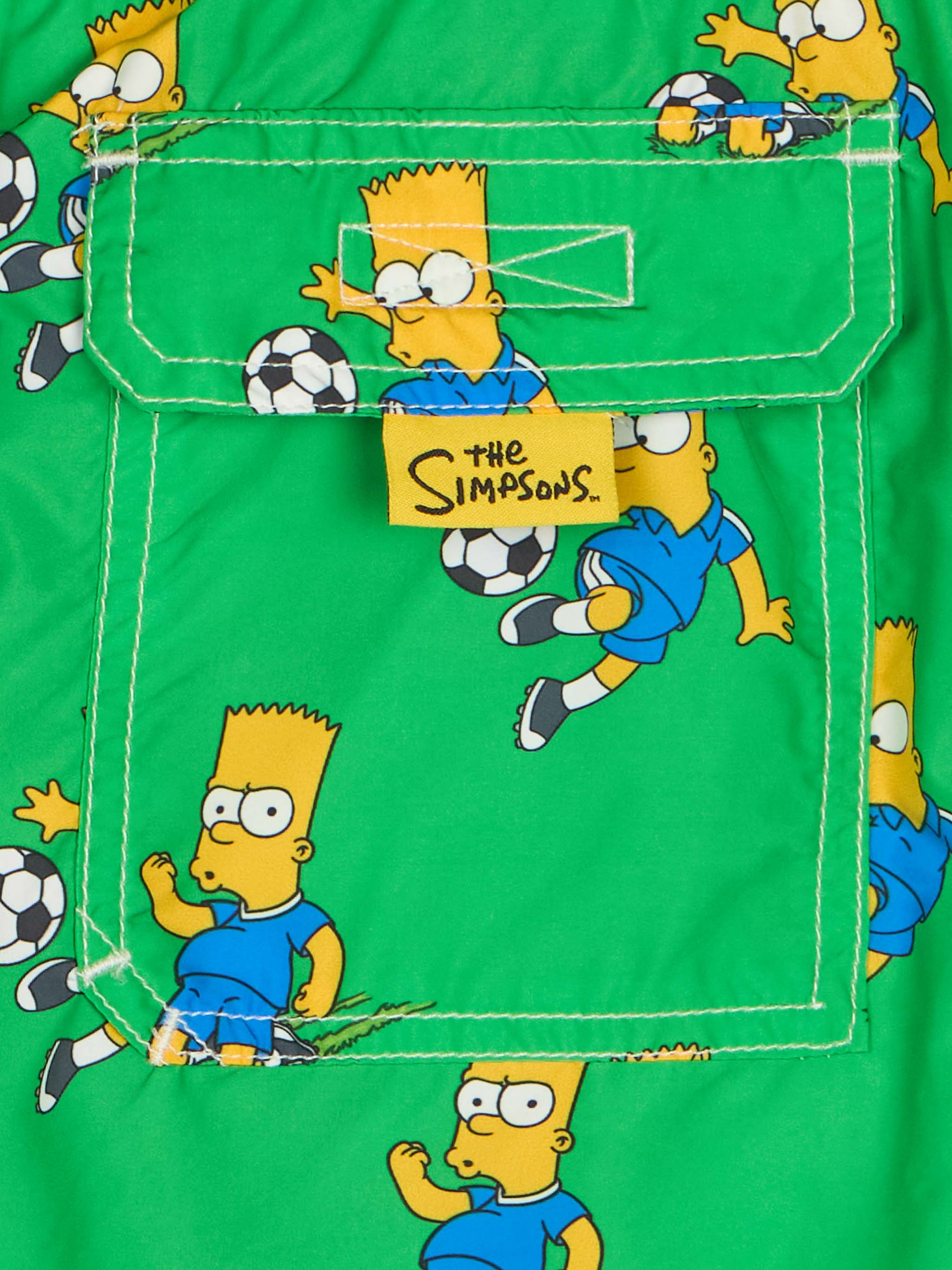 Boy lightweight fabric swim-shorts Jean Lighting with Bart print | THE SIMPSON SPECIAL EDITION - Image 3
