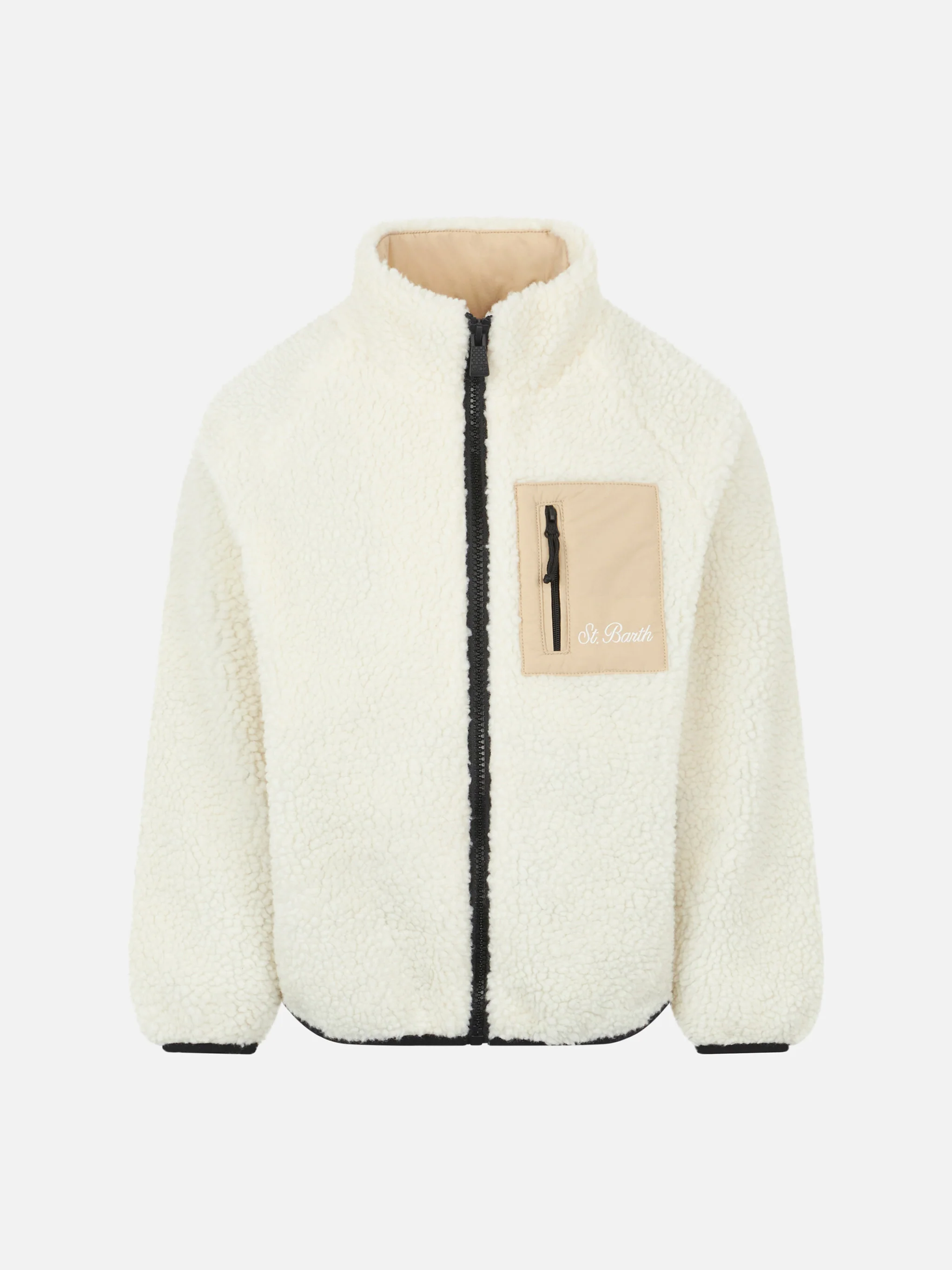 Boy sherpa jacket with Captain America print | MARVEL SPECIAL EDITION - Image 2
