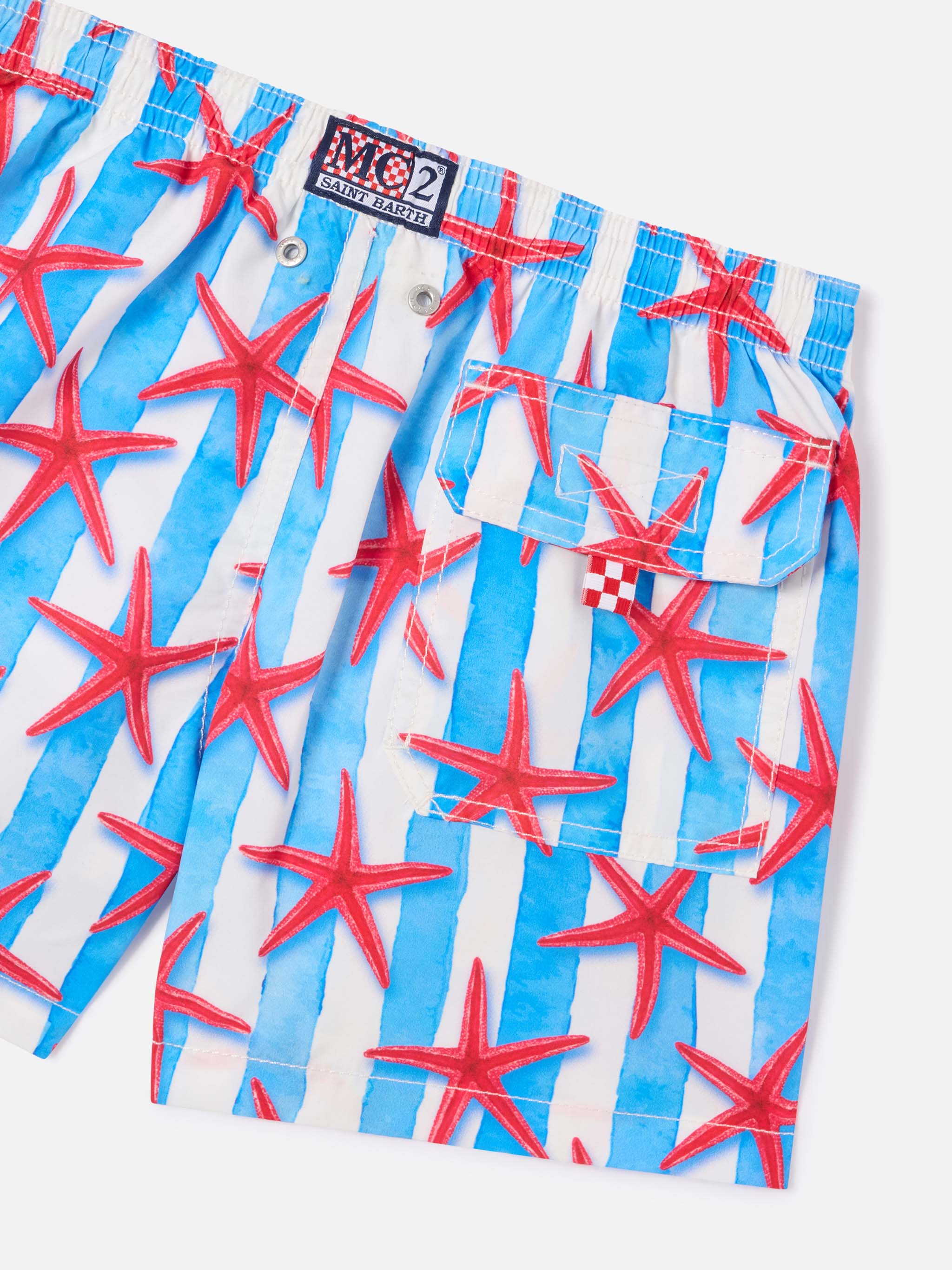 Boy swim shorts with starfish print - Image 3