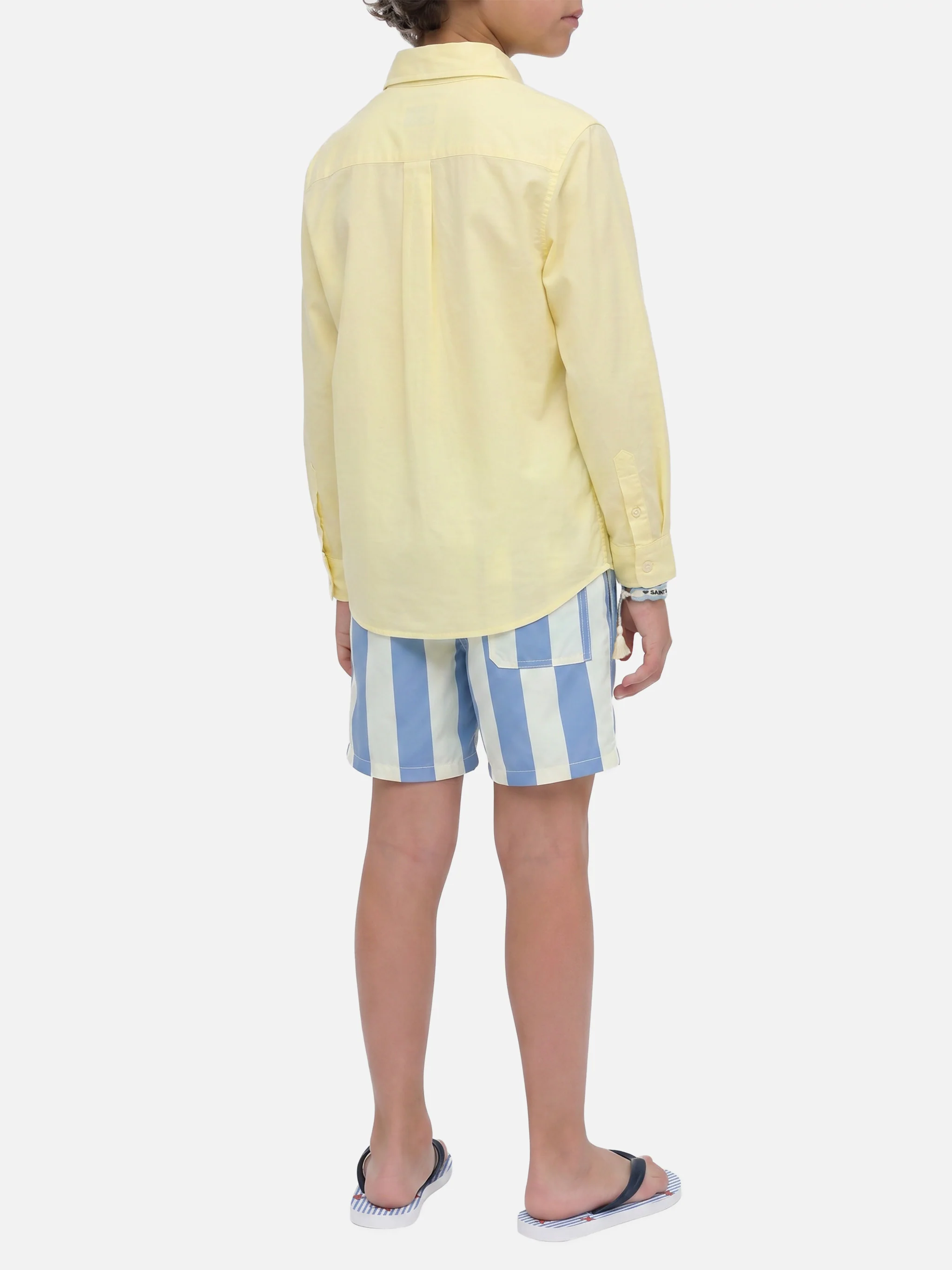 Butter yellow Chemise Jr shirt in cotton voile - Image 5