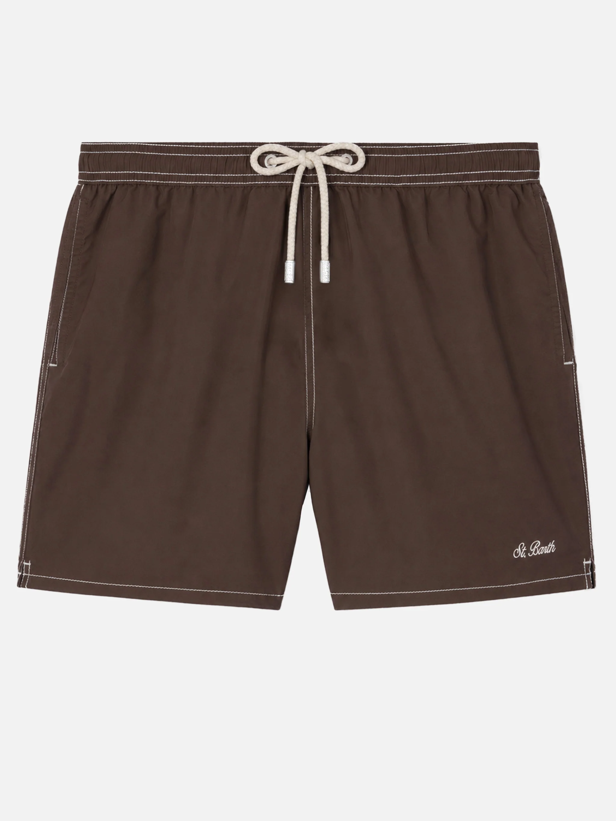 Camel mid-length classic light swim shorts Patmos