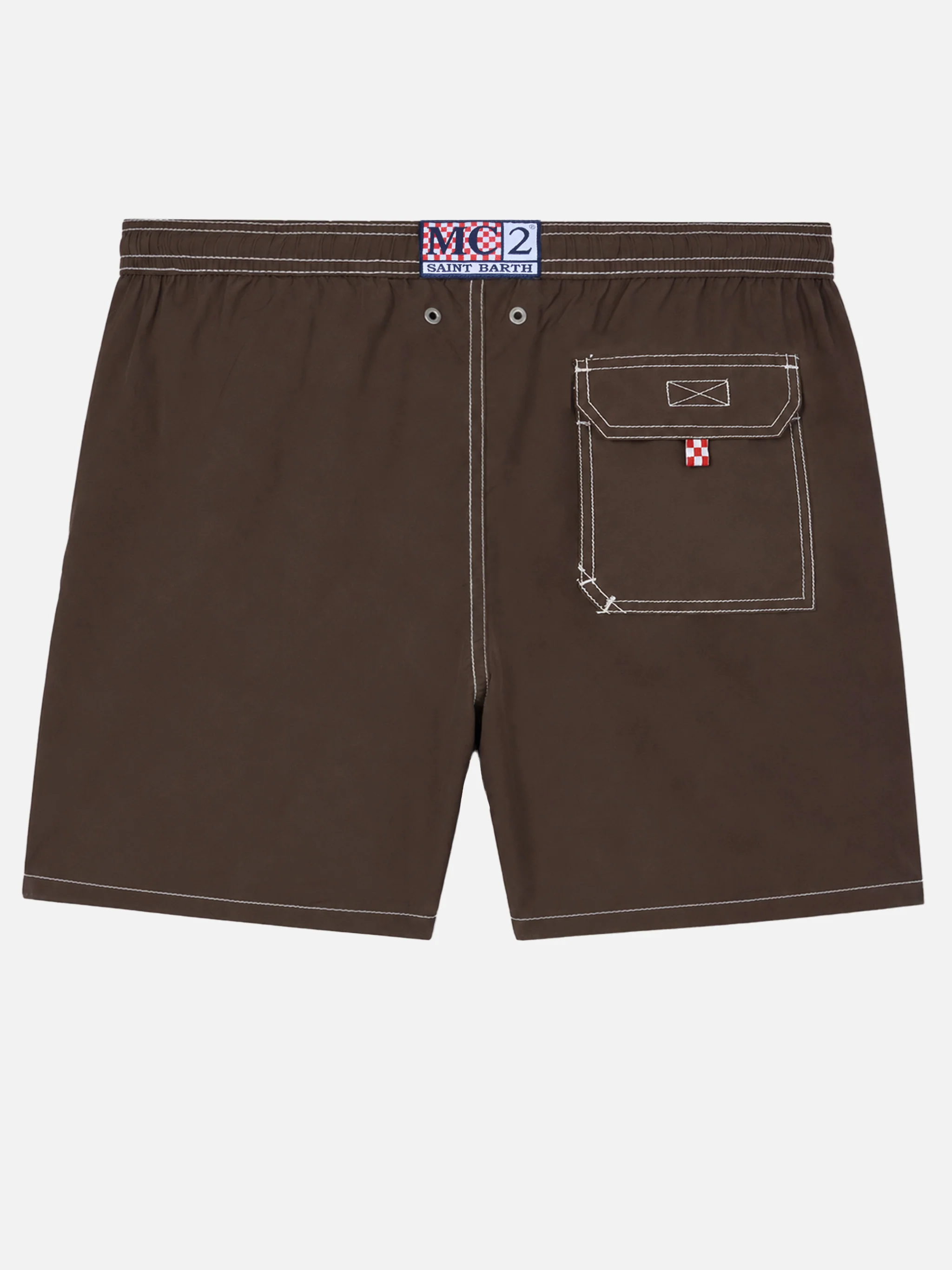 Camel mid-length classic light swim shorts Patmos - Image 2