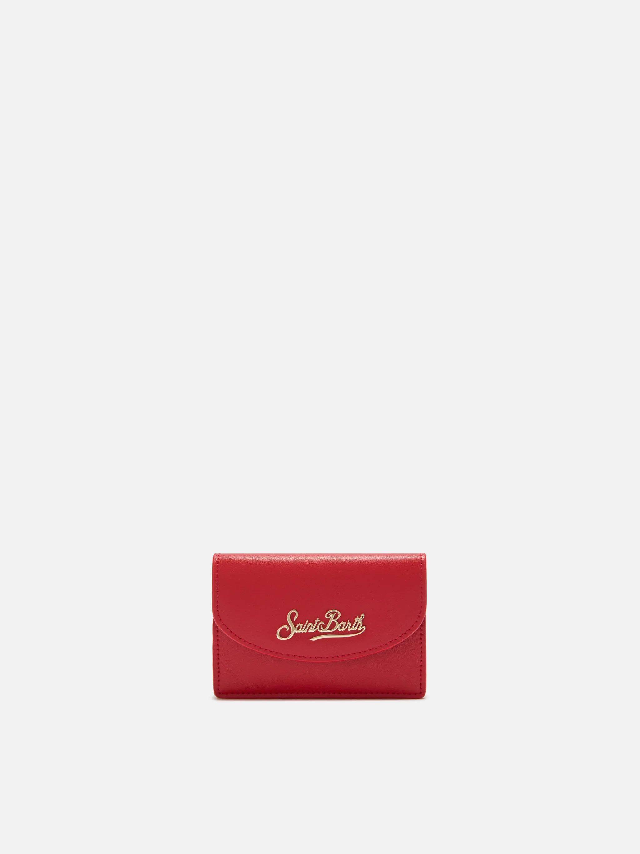 Card Holder in red leather