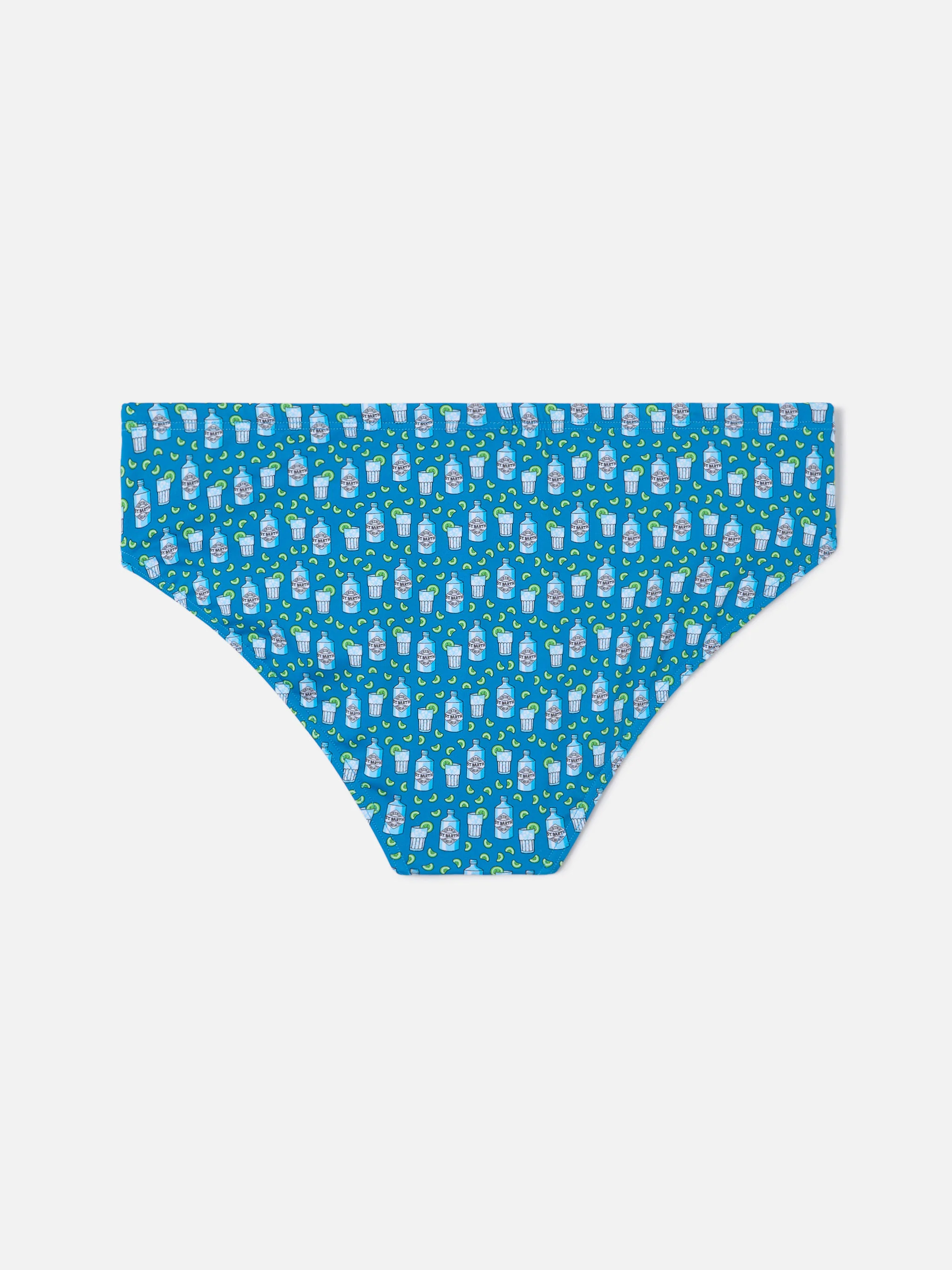 Cayo navy swim briefs with cocktail all-over print - Image 2