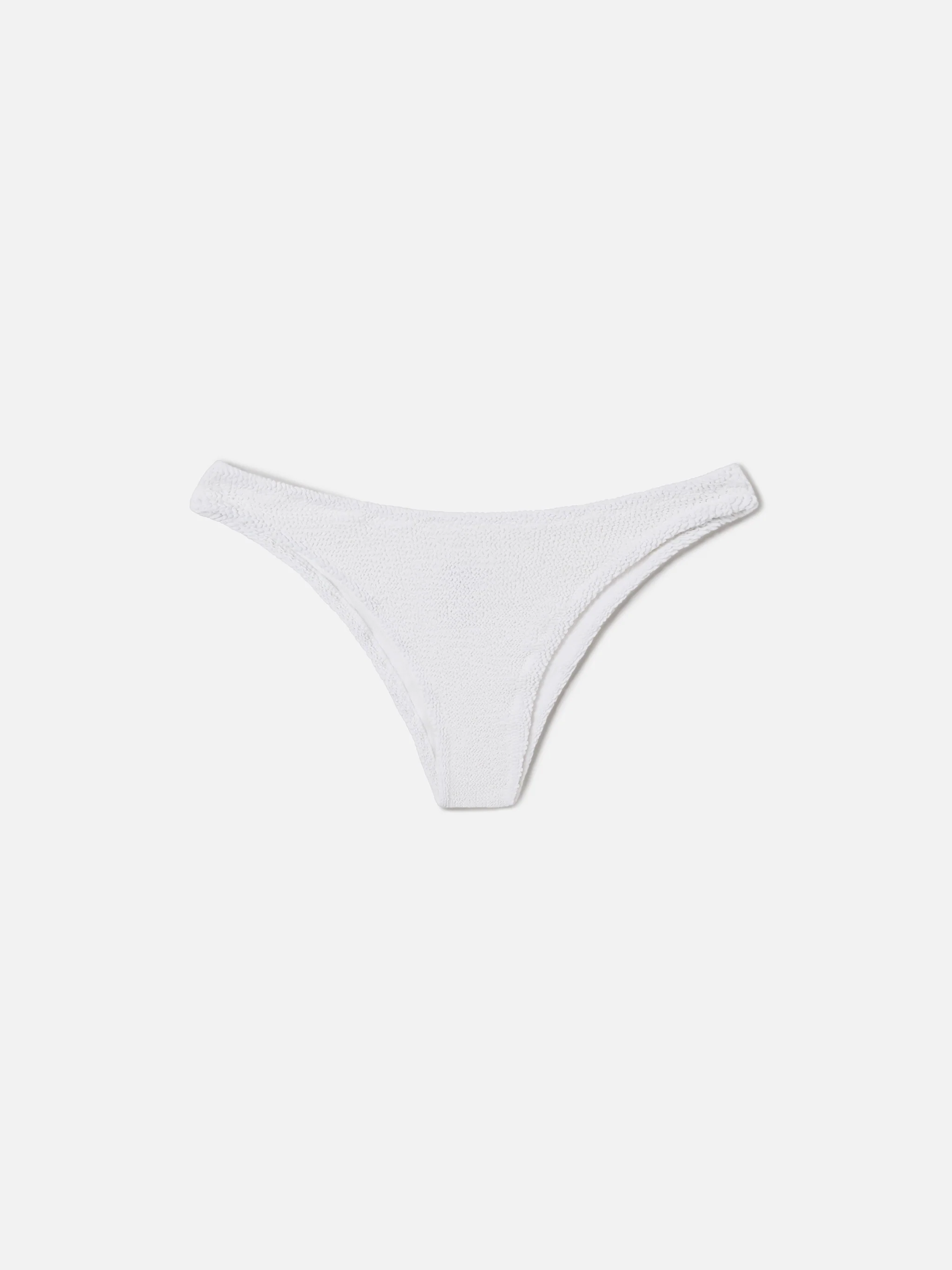 Classic swim briefs Elise in white crinkle