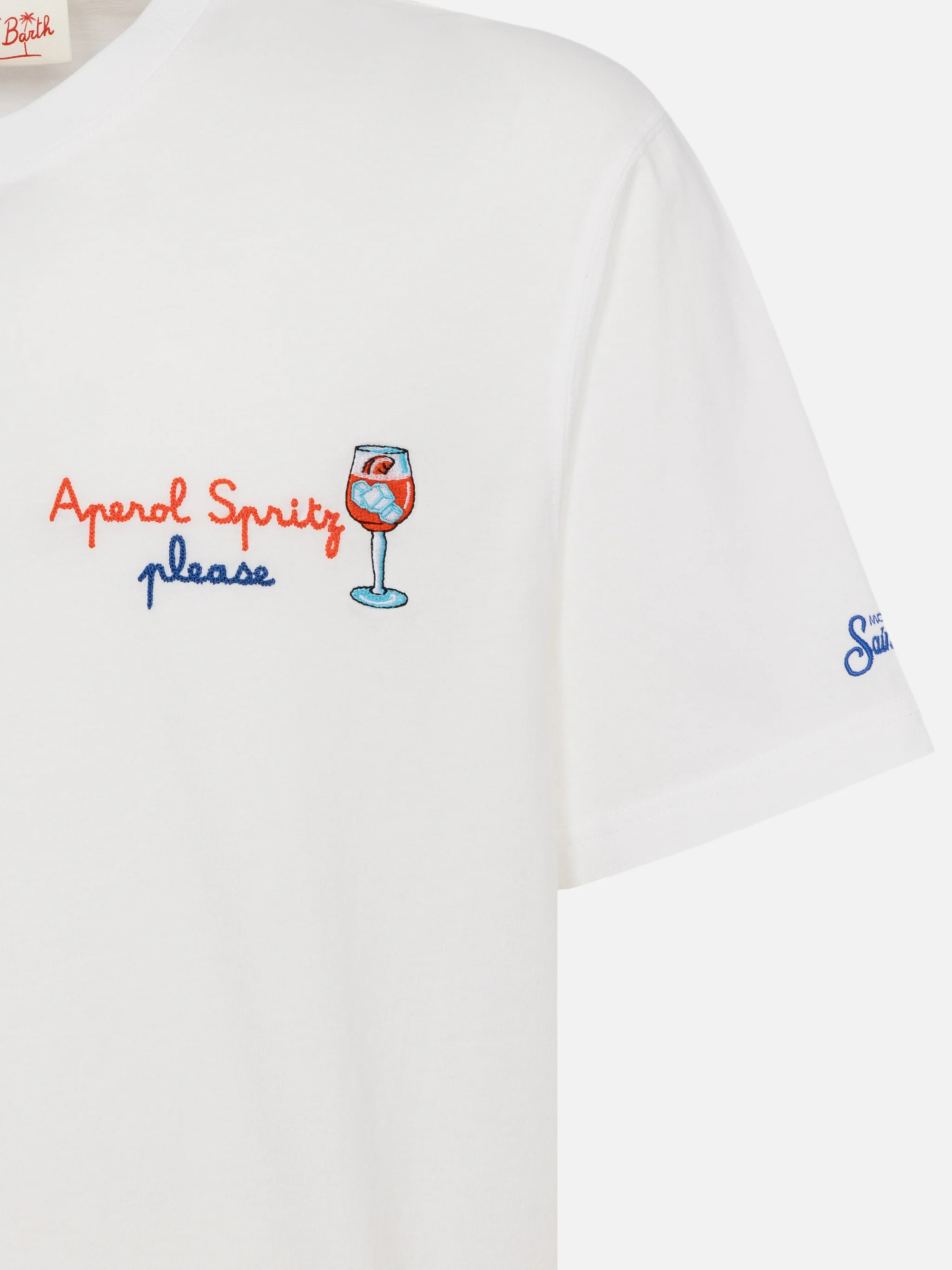 Classic fit cotton jersey t-shirt Portofino with Aperol Spritz, please embroidery | APEROL SPECIAL EDITION - Image 5