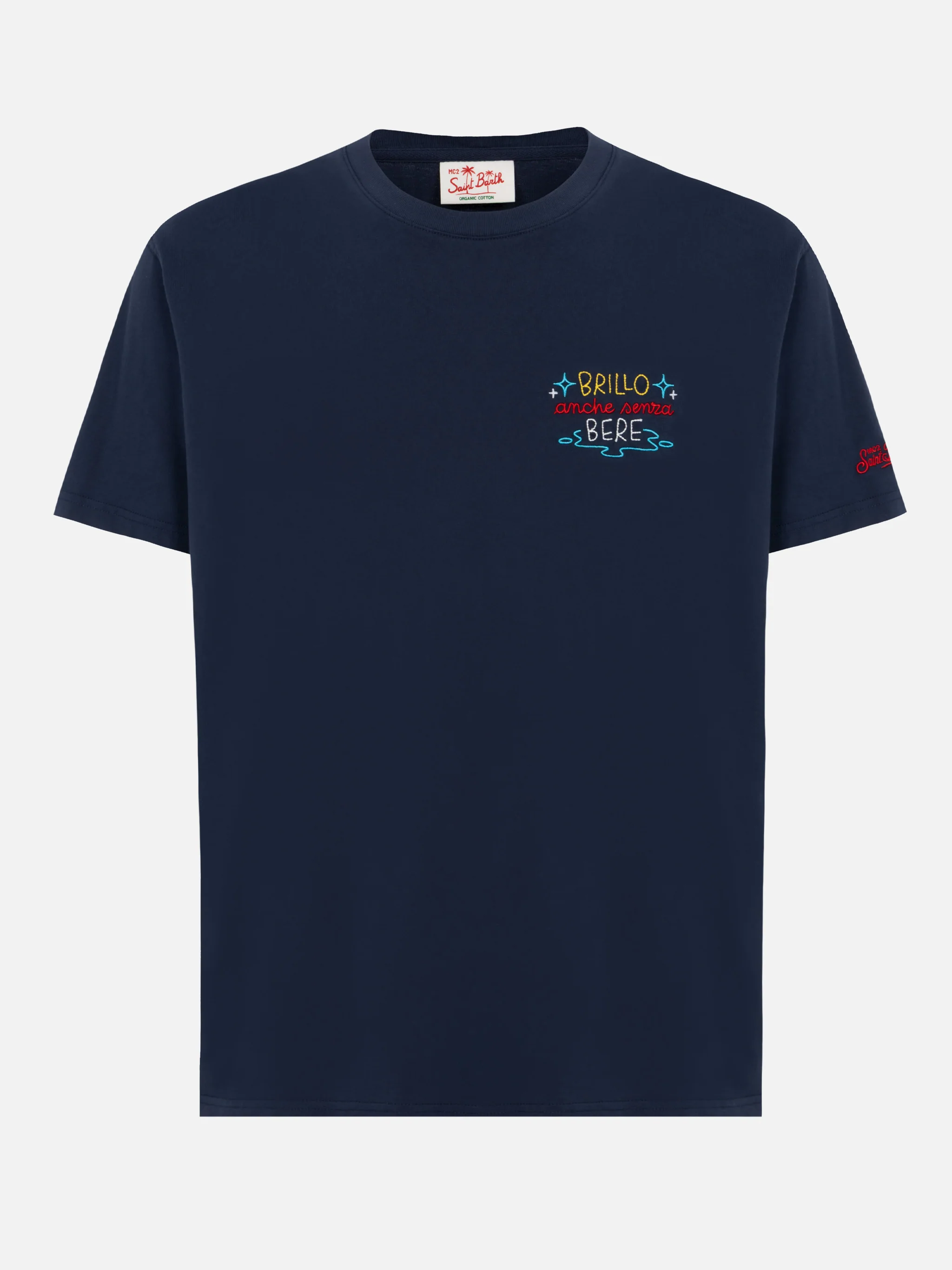 Classic fit cotton jersey t-shirt Portofino with Brillo senza bere embroidery | INSULTI LUMINOSI SPECIAL EDITION - Image 5