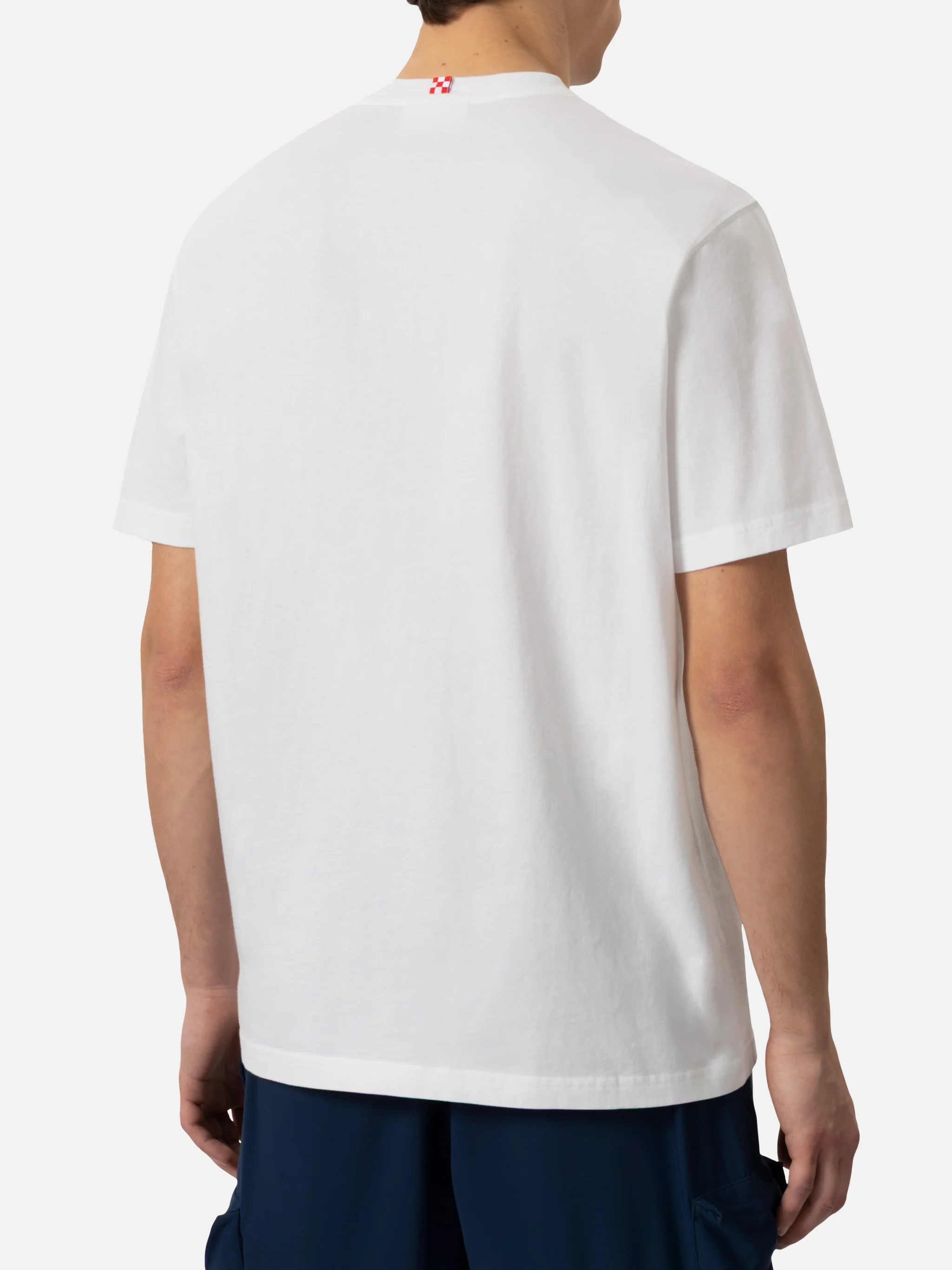 Classic fit cotton jersey t-shirt Portofino with Only Fantastic embroidery - Image 3