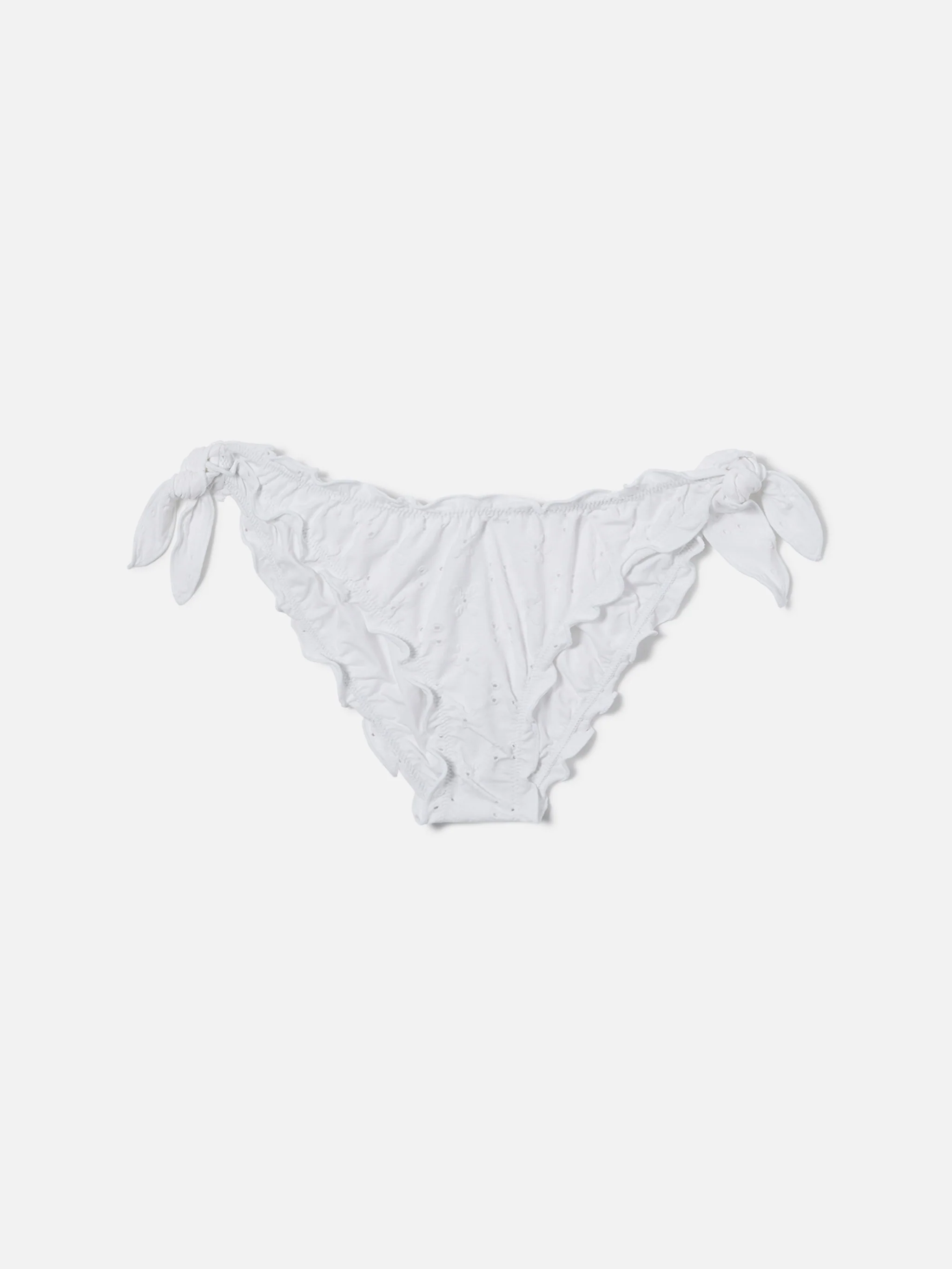 Classic Moon bikini bottoms in white sangallo fabric