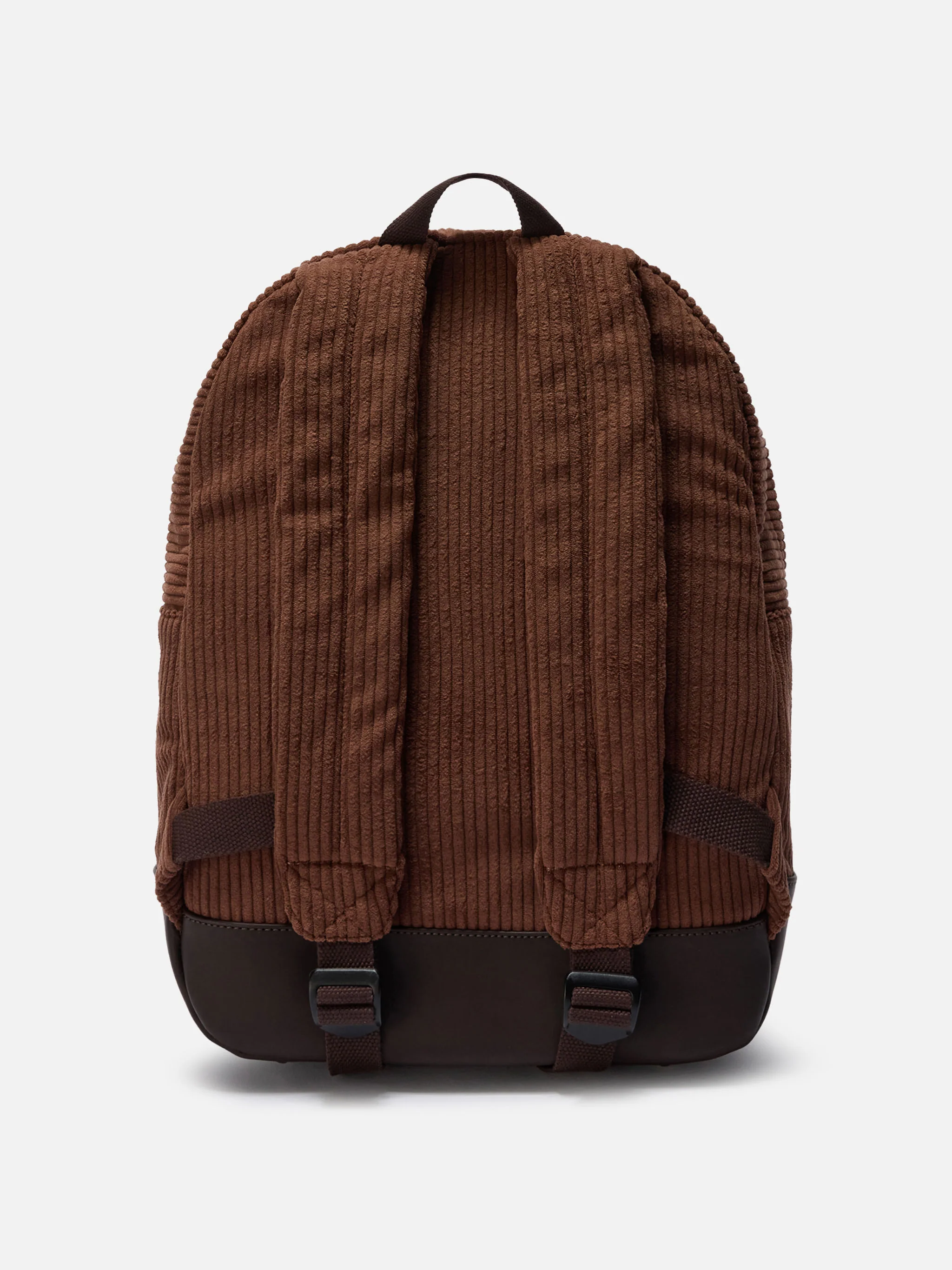 Cody Corduroy Backpack in wool blend brown with leather details - Image 4