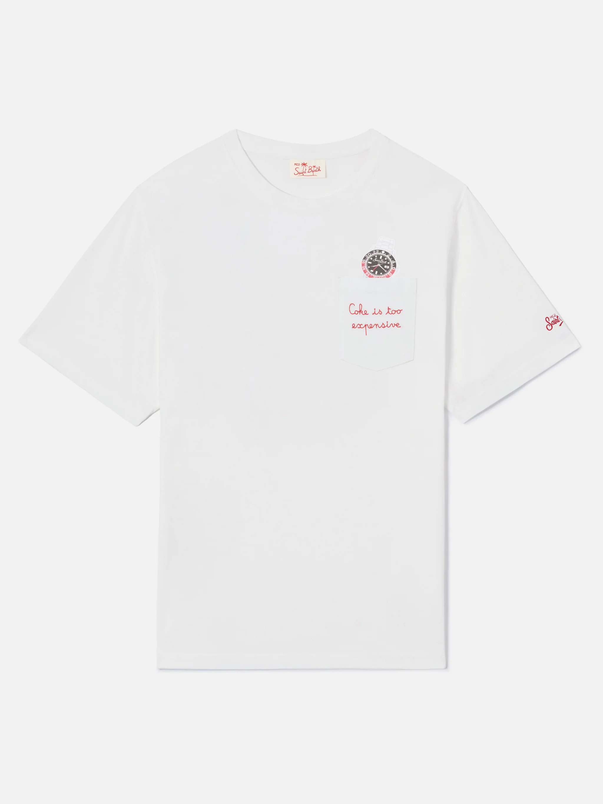 Cotton t-shirt Austin with embroidery and watch print - Image 5