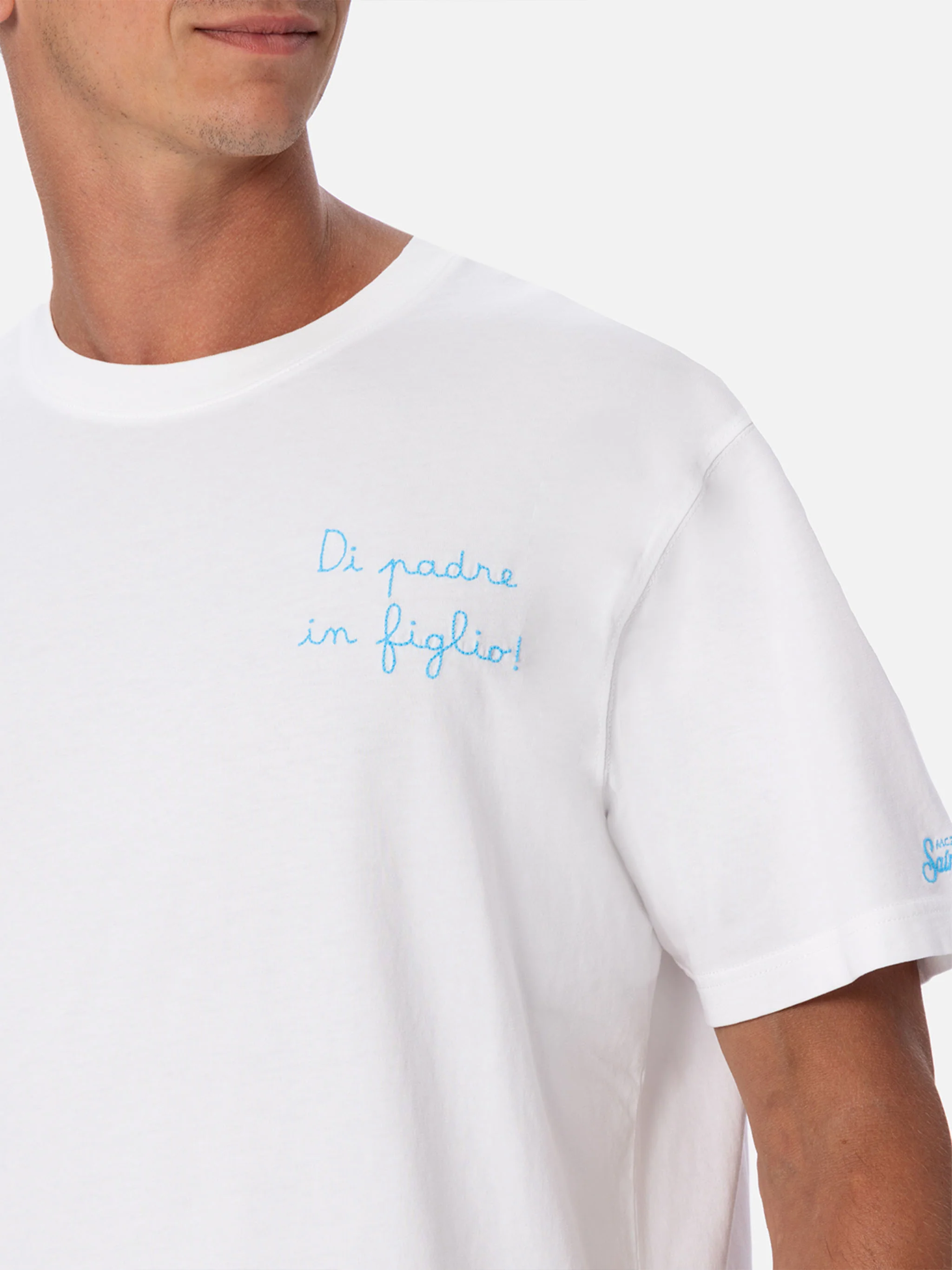 T-shirt with Di Padre in Figlio embroidery | Special Edition - Image 3