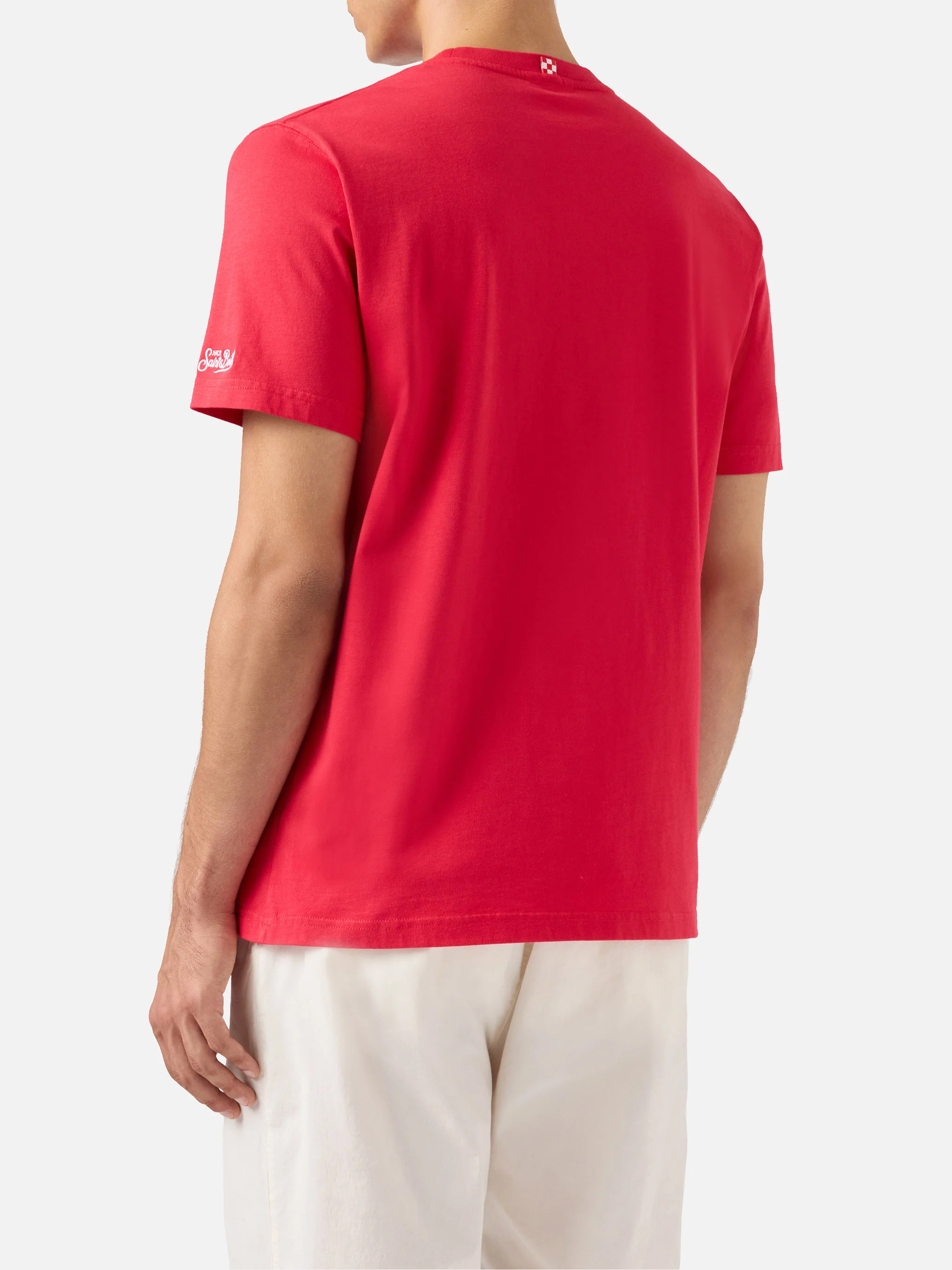 Cotton T-shirt with Ducati Meccanica logo print | DUCATI MOTORS® SPECIAL EDITION - Image 3