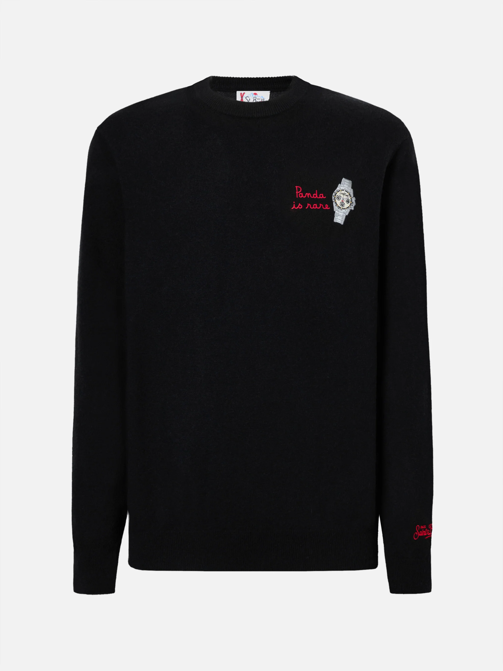 Crewneck sweater Heron Light with Panda is rare embroidery - Image 5