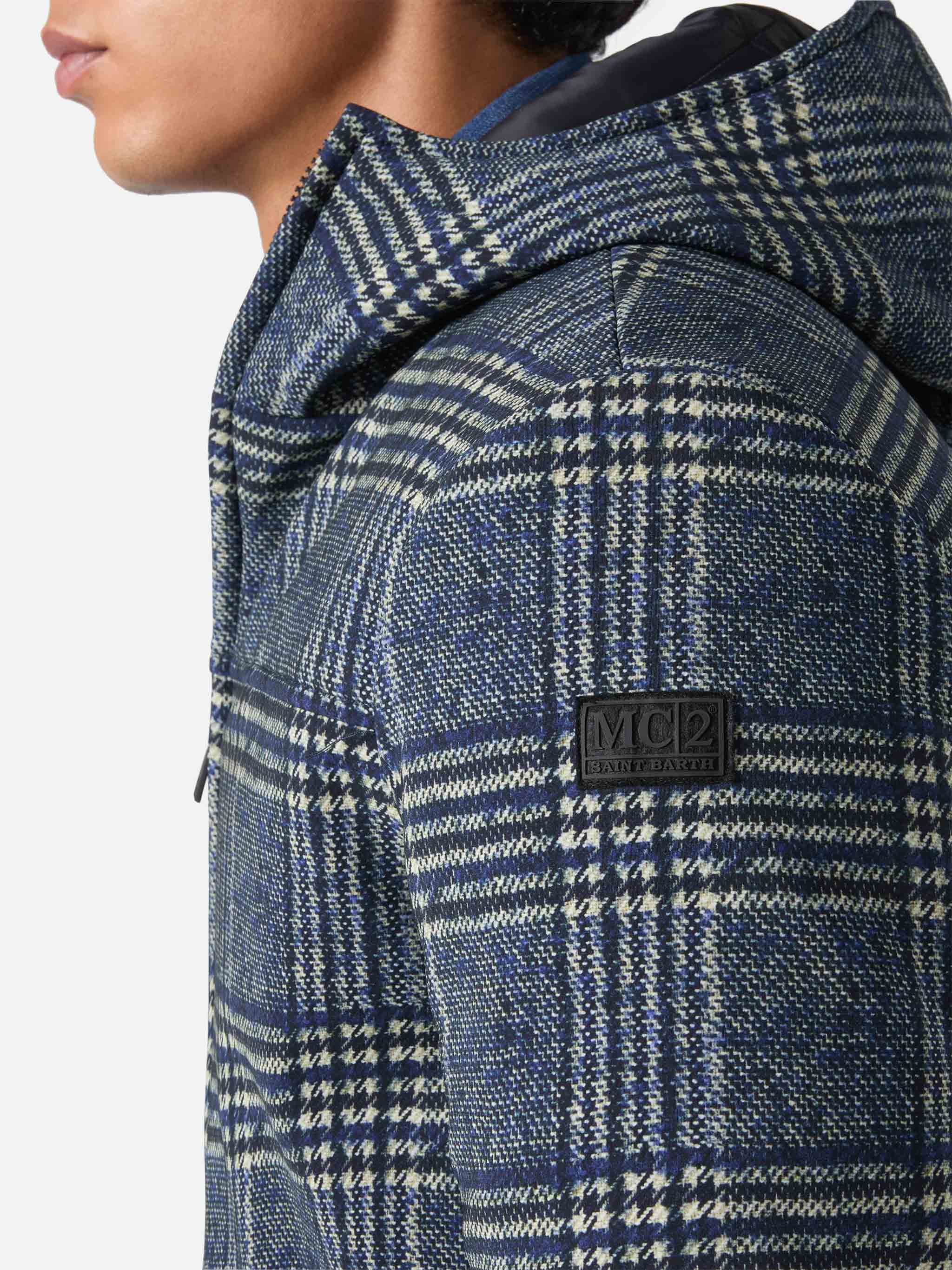 Down jacket Hamilton with Prince of Wales print - Image 4
