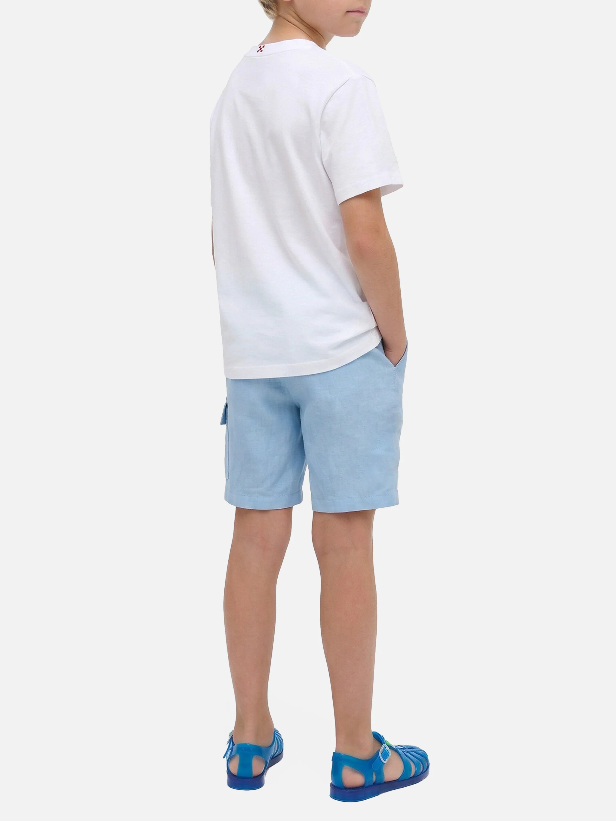 Eddy t-shirt with chest pocket and Sardines illustration - Image 4