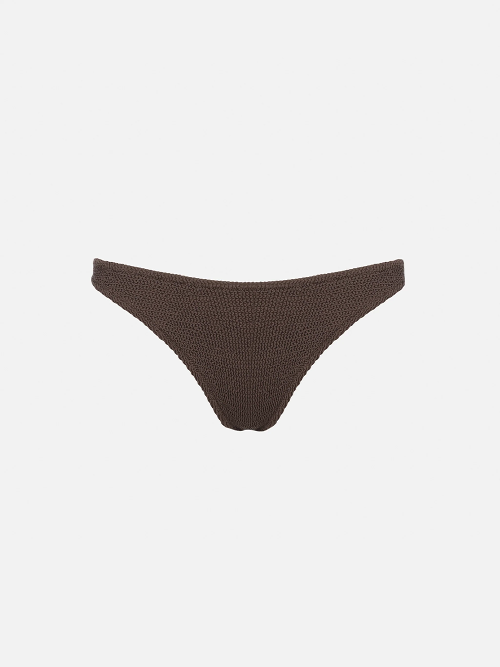 Elise classic brown crinkle swim briefs