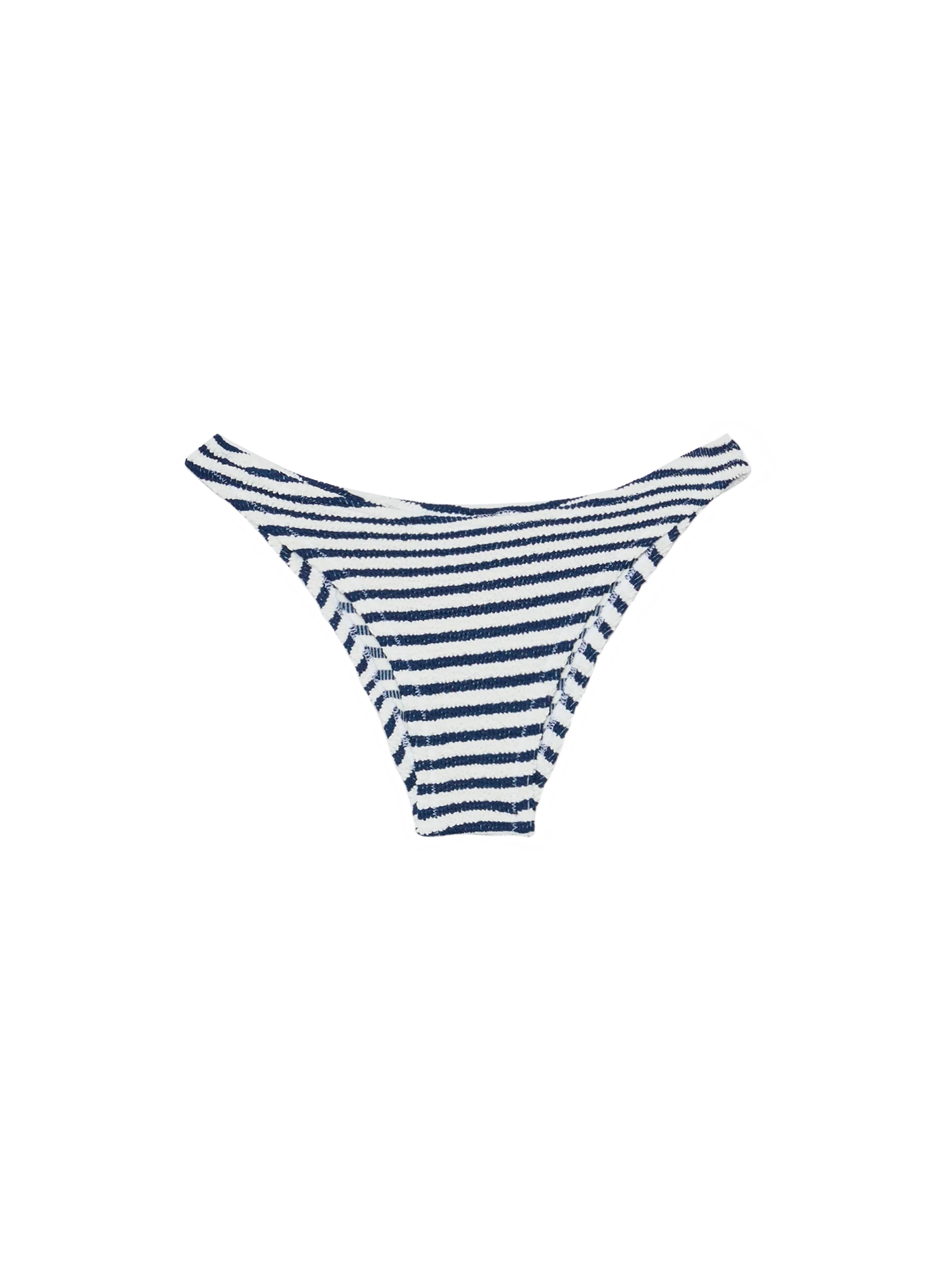 Elise classic crinkle swim briefs with striped print
