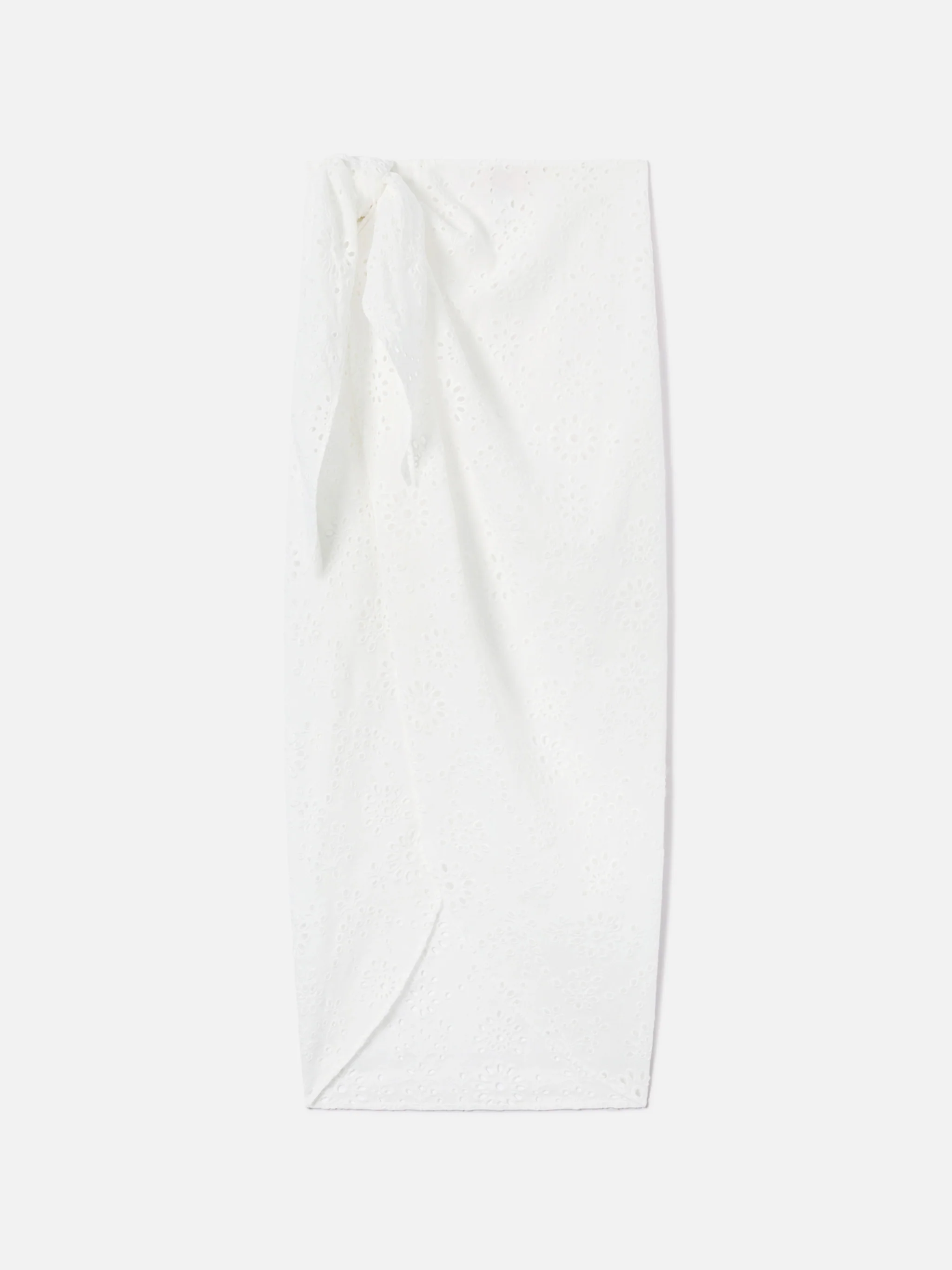 Febby long pareo in white sangallo - Image 2