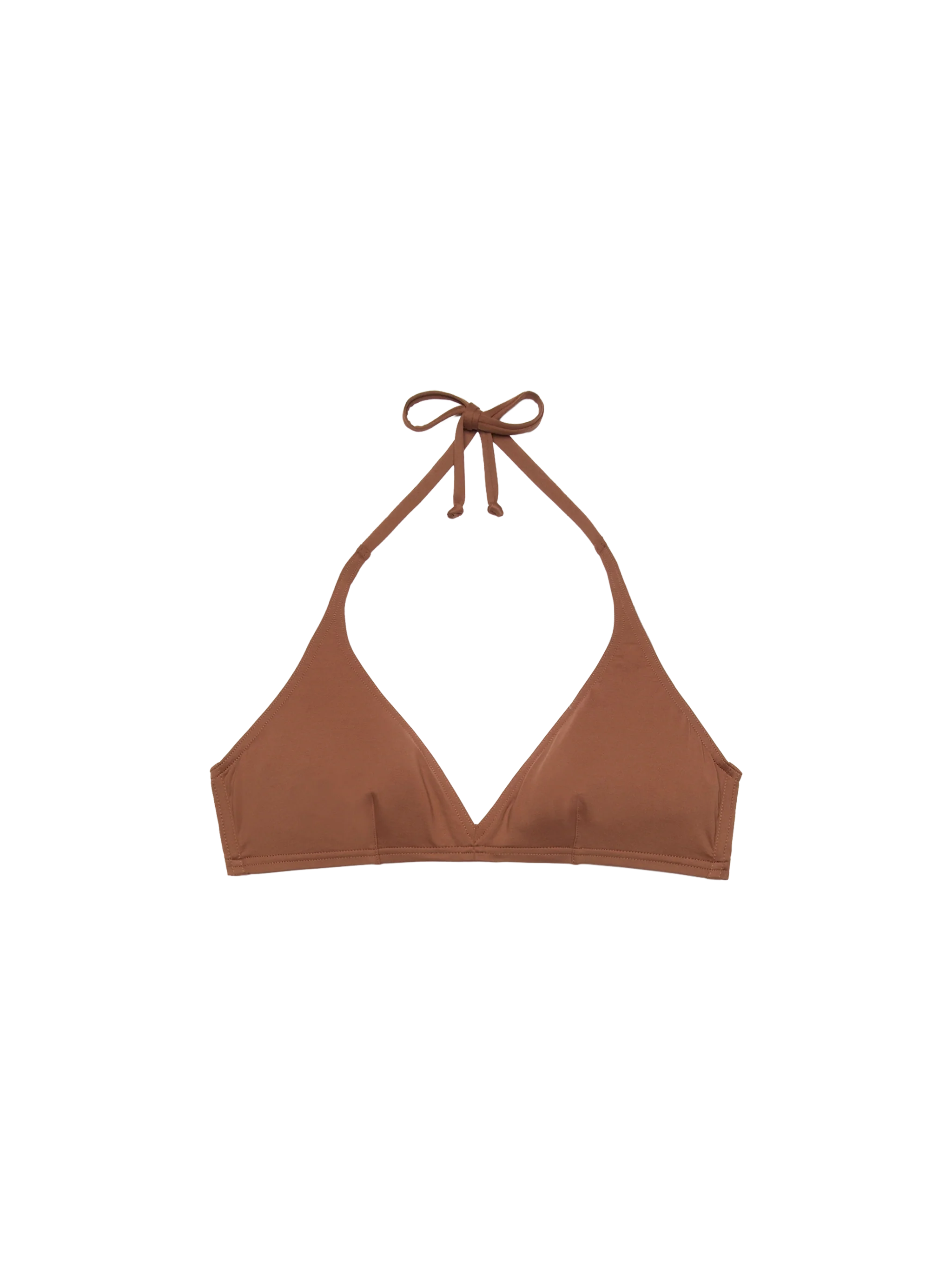 Gaia brown triangle bralette top