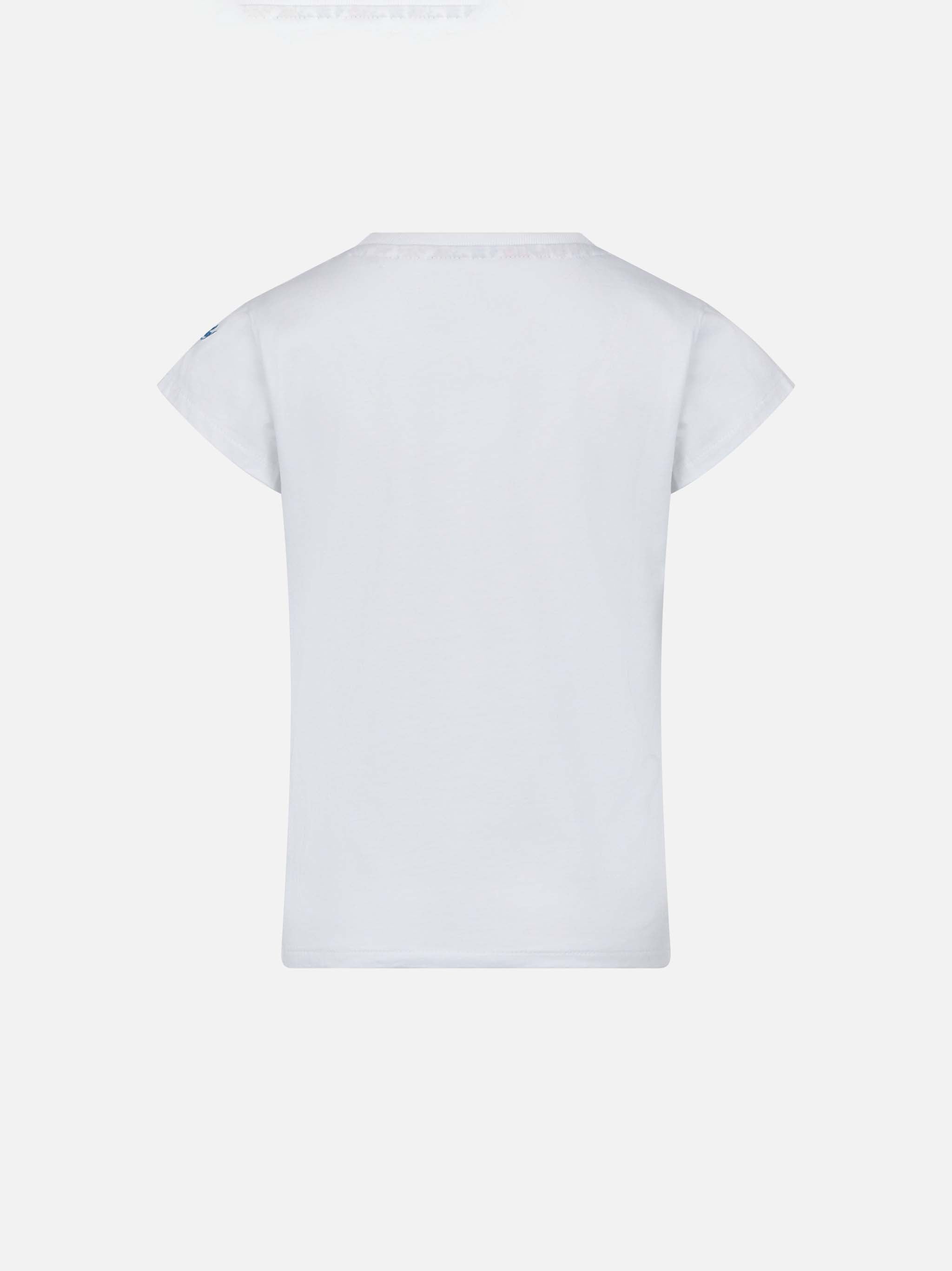 Girl cotton t-shirt with pocket - Image 2
