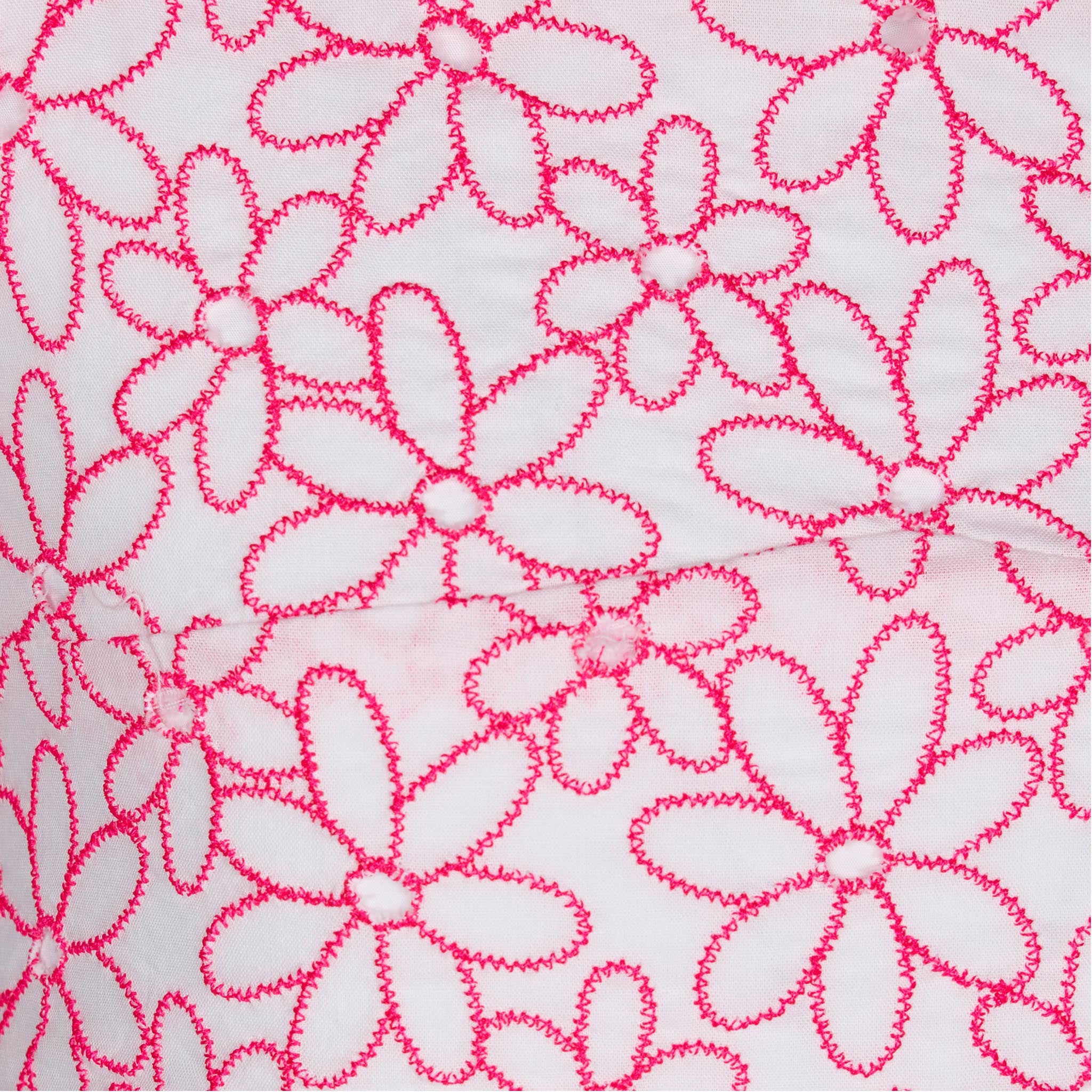 Girl crop top with daisy embroidery - Image 3