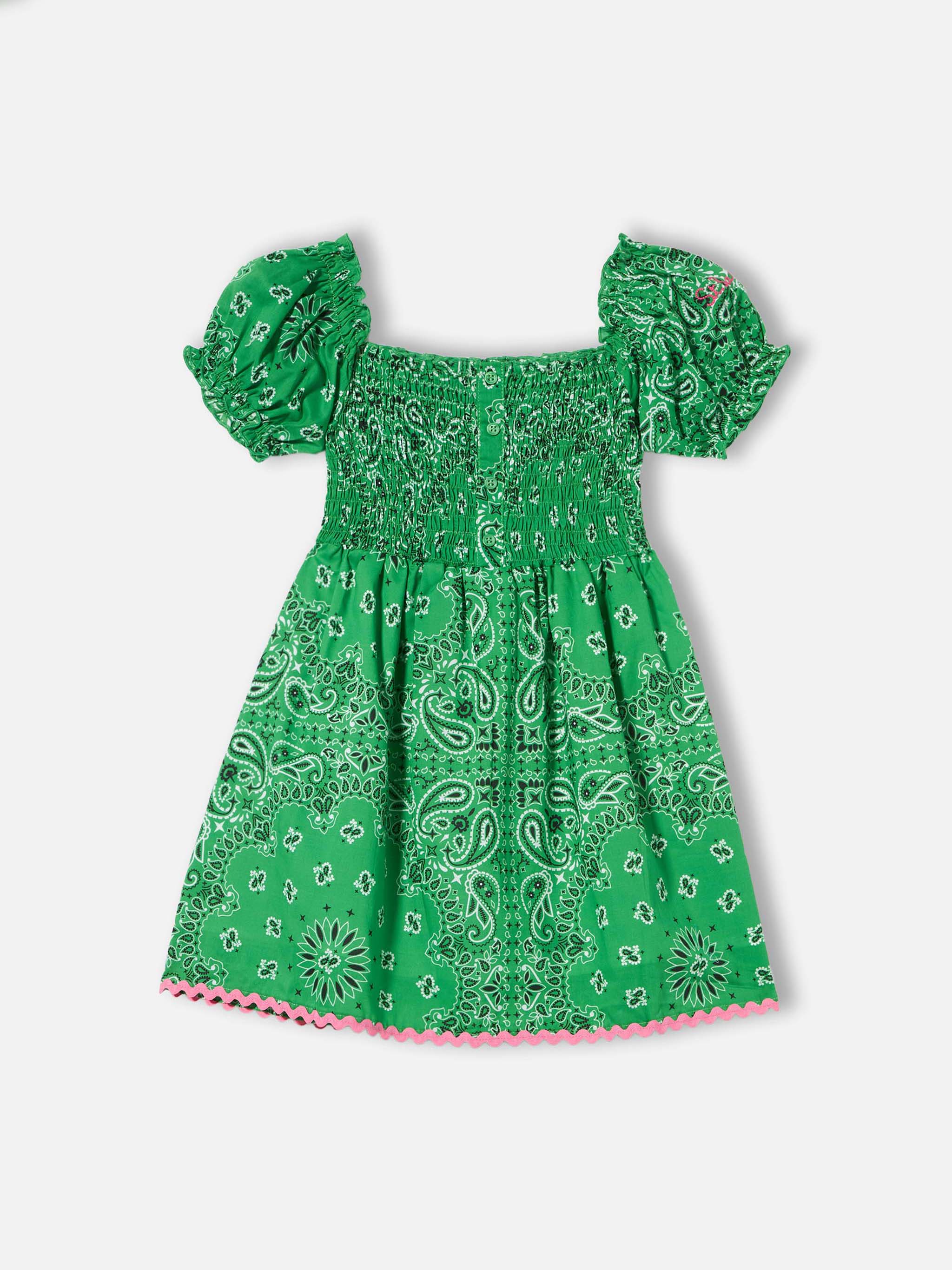 Cotton dress Dressy with bandana print