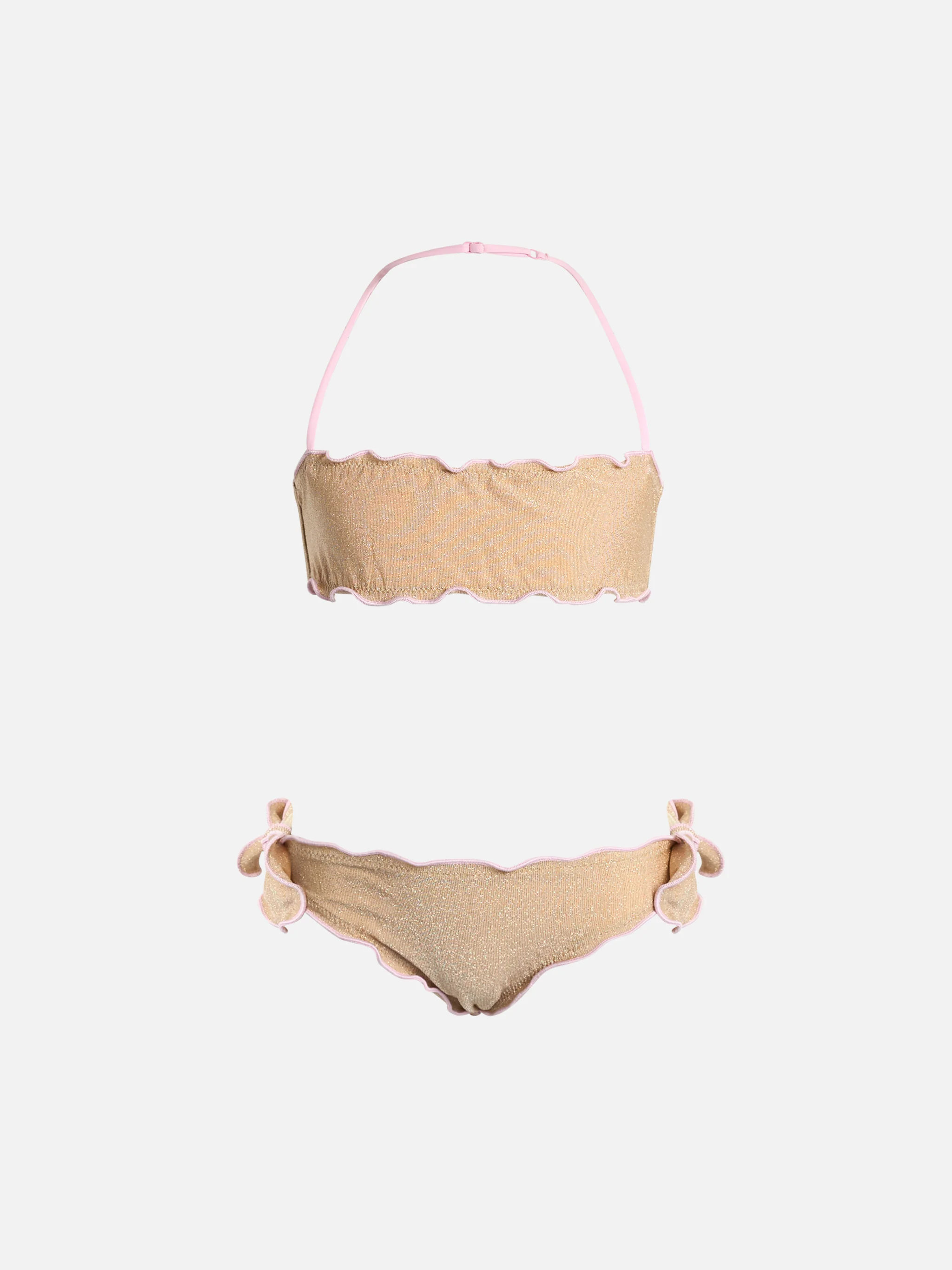 Girl lurex classic bandeau bikini Emy