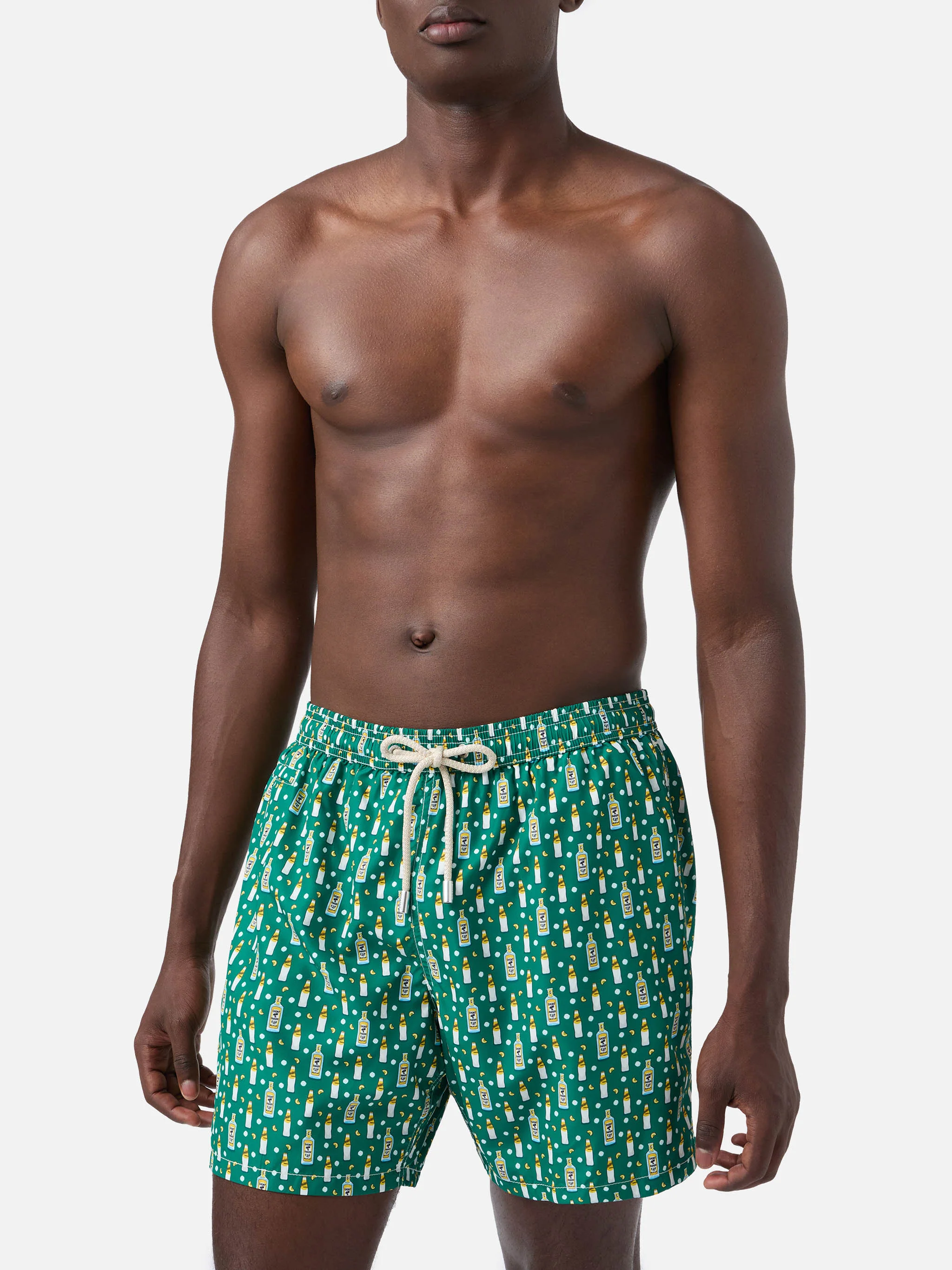 Green Lighting Micro swim shorts with Schweppes print | Special Edition - Image 3